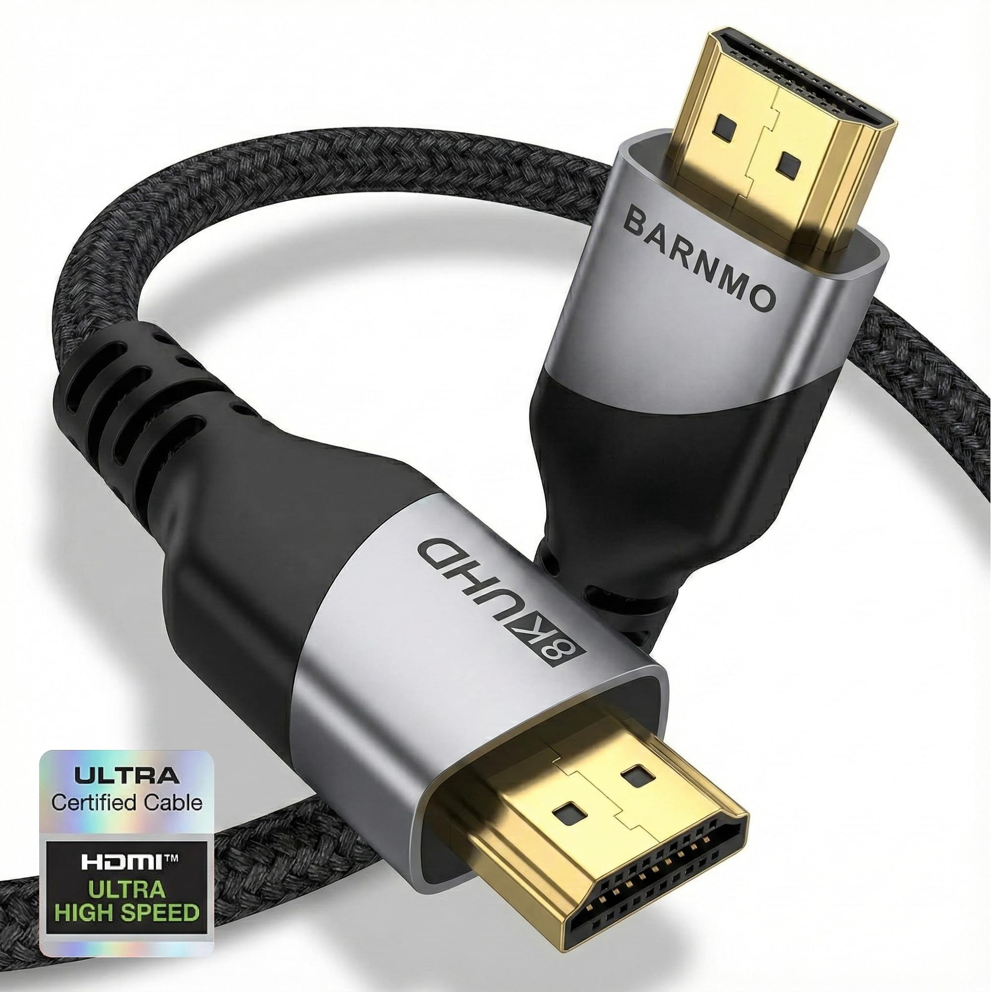 HDMI 8K 2.1 zertifiziertes Ultra-High-Speed-Kabel, 48 Gbit/s, 3 m, 8K@60Hz/4K@120Hz von BARNMO