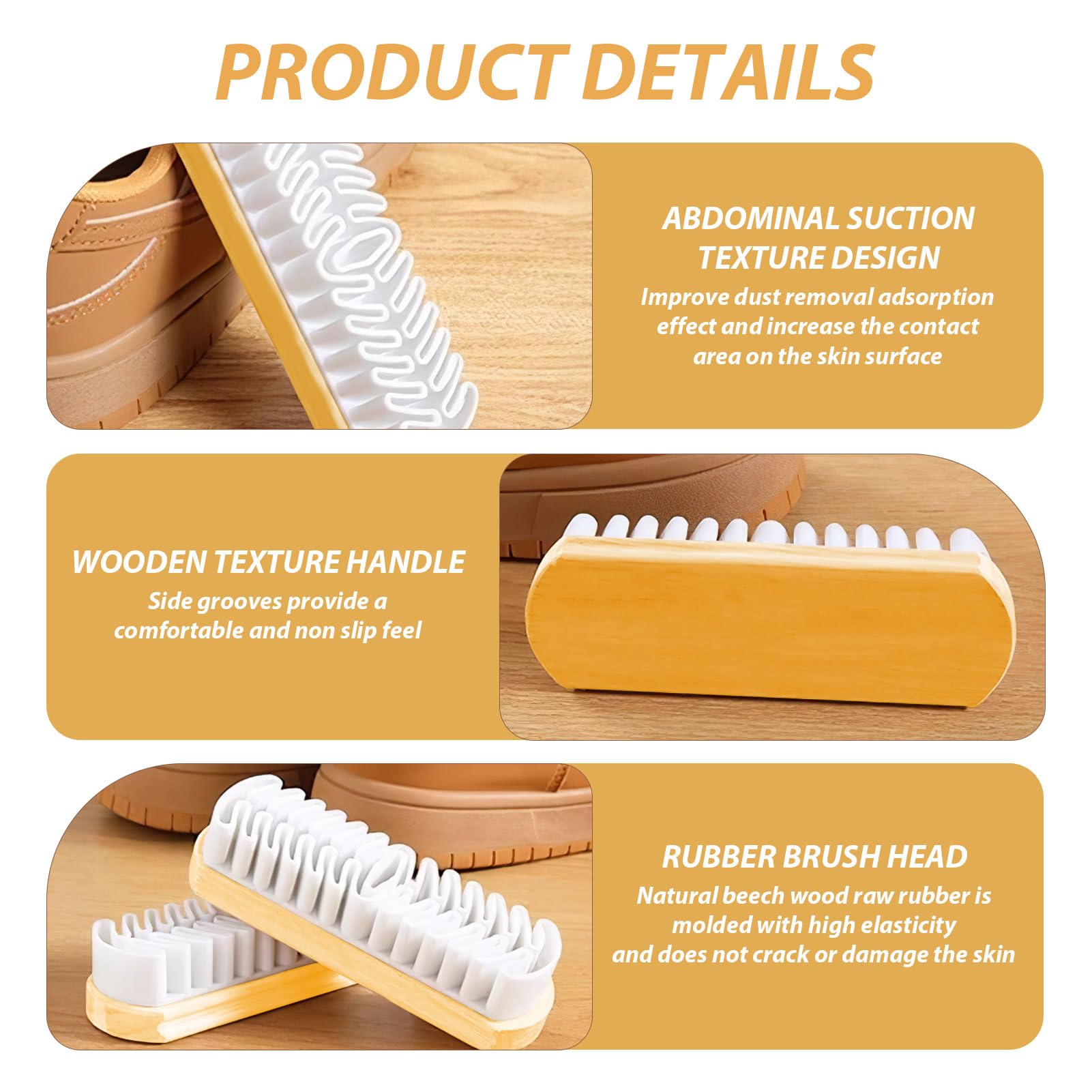 Suede Cleaner Cepillo Ante Zapatos, Juego de 2 Cepillo para Zapatos de Ante con Borrador de Limpieza, Cepillo para Limpiar Zapatos de Ante para Limpieza Protegiendo Todos los Cueros, Ante, Gamuza.