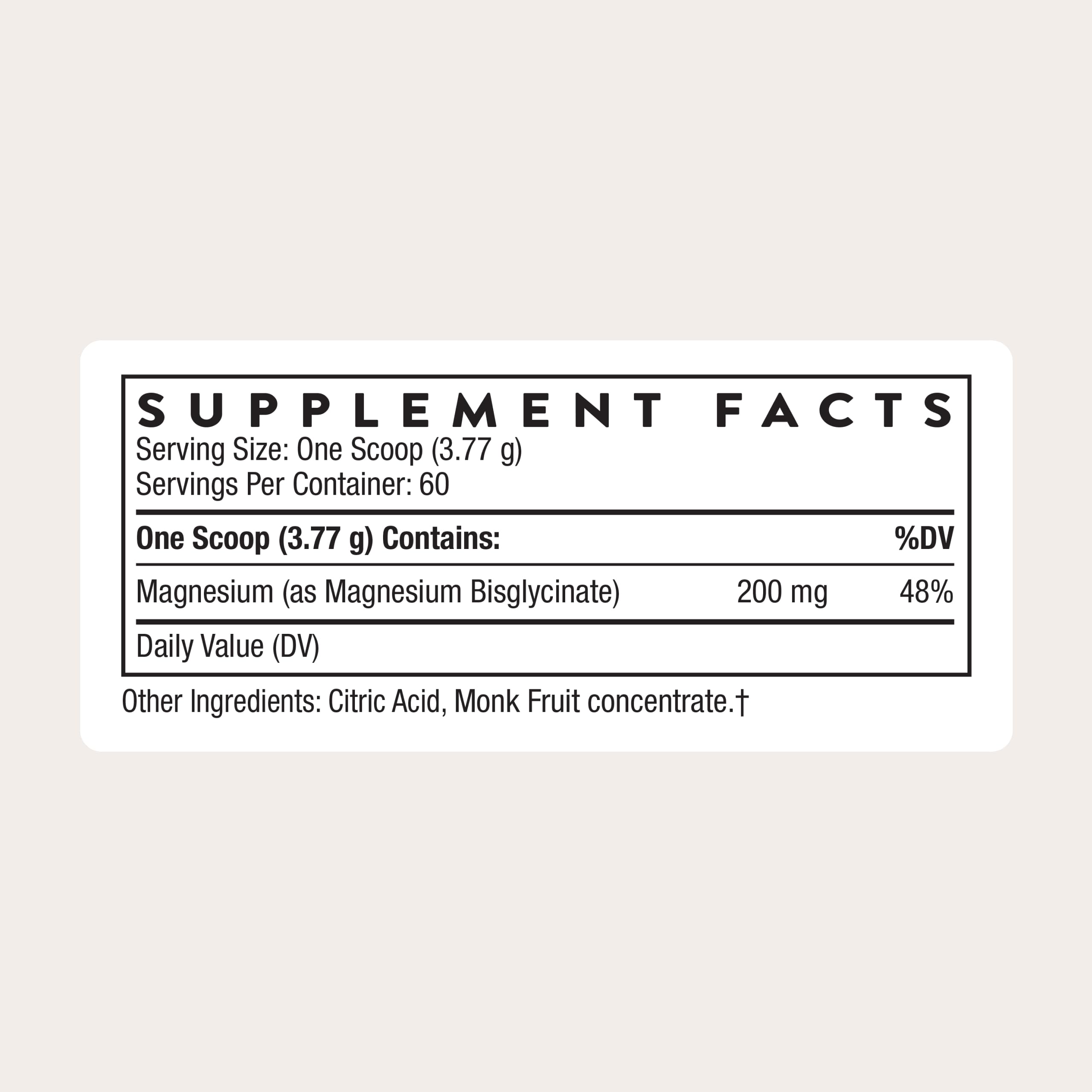 THORNE Magnesium Bisglycinate, Powdered Magnesium Formula, 60 Servings — Amazon image 2