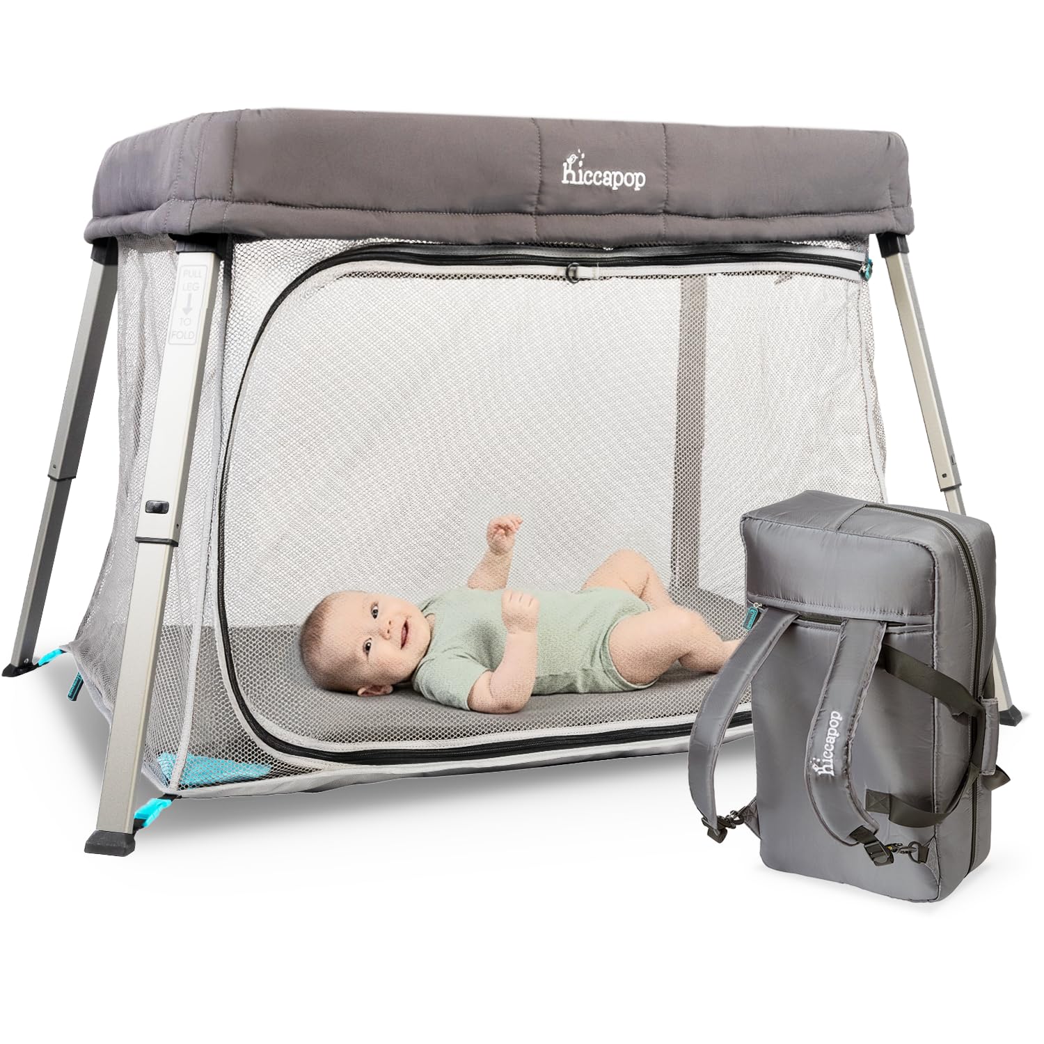 Amazon.com : Hiccapop TravelPod Portable Crib for Baby