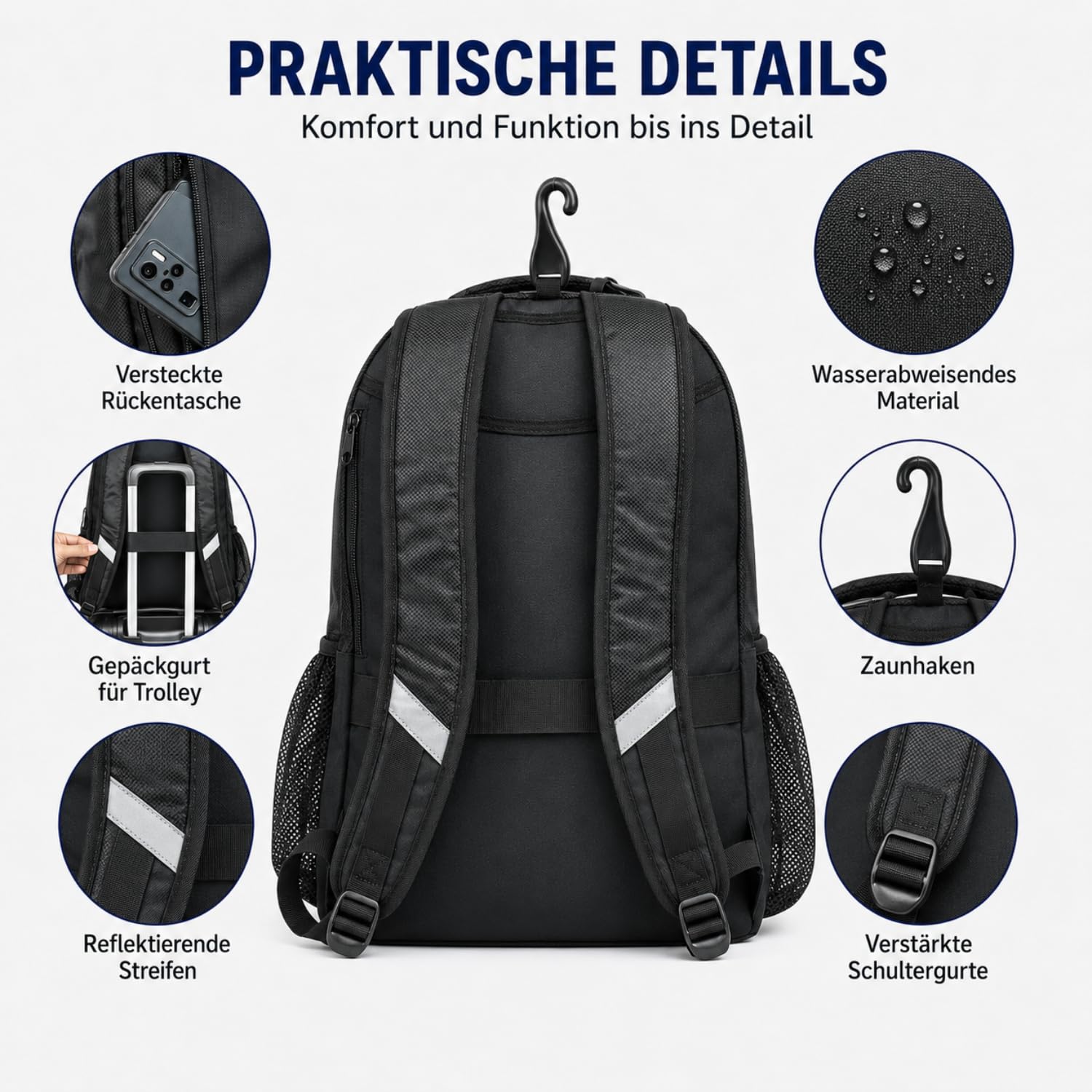AUMTISC Plecak tenisowy z kieszenią na buty, torba tenisowa dla kobiet i mężczyzn, torba na pikle, plecaki do badmintona, squash, duża pojemność, wielofunkcyjna torba sportowa