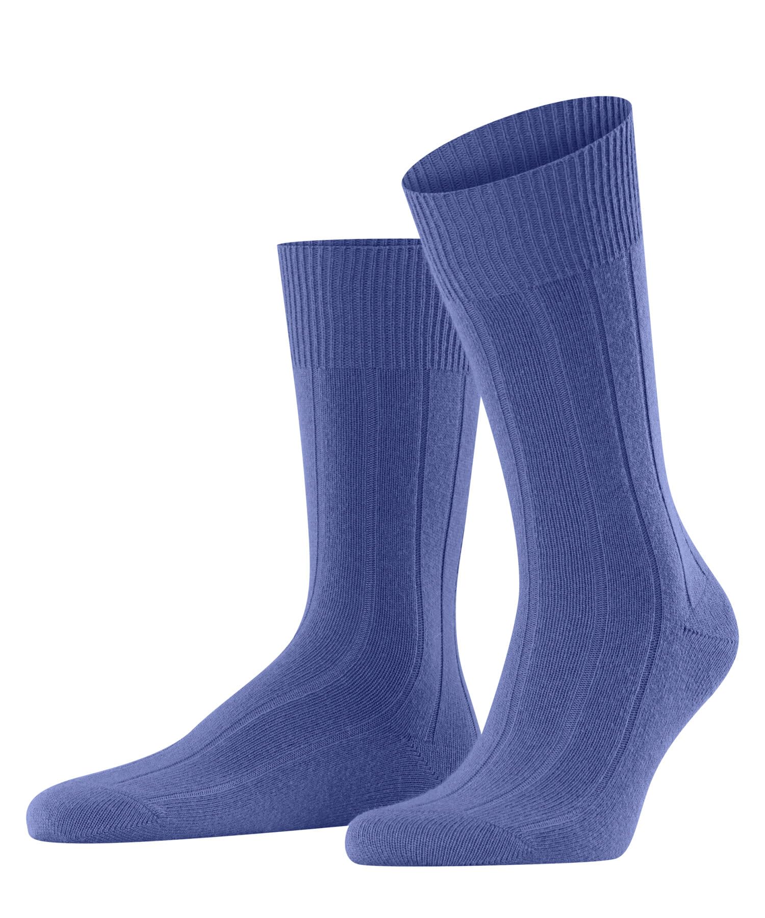 Falke Men's Blue Water 6550 Lhasa Rib M So Wool Cashmere Plain 1 Pair Socks, 5.5-8