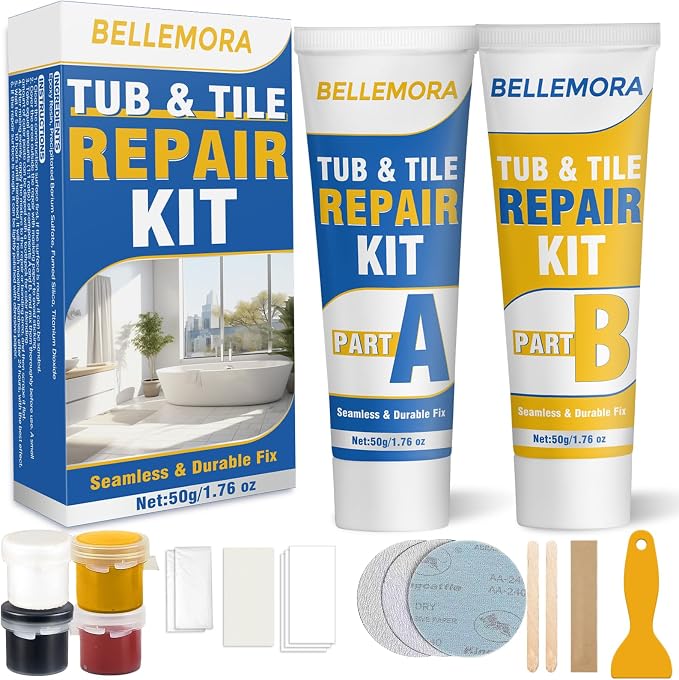 Porcelain Repair Kit, Fiberglass Repair Kit, Professional Tile Repair Kit