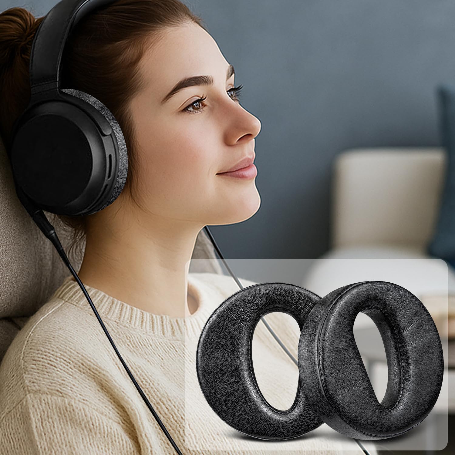 Amazon.com: SOULWIT Earpads for Sony MDR-Z7/MDR-Z7M2 - Black