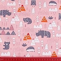 Vista 5 de Juego de 8 piezas de retales de tela de animales, tela precortada para costura artesanal, 18 x 22 pulgadas