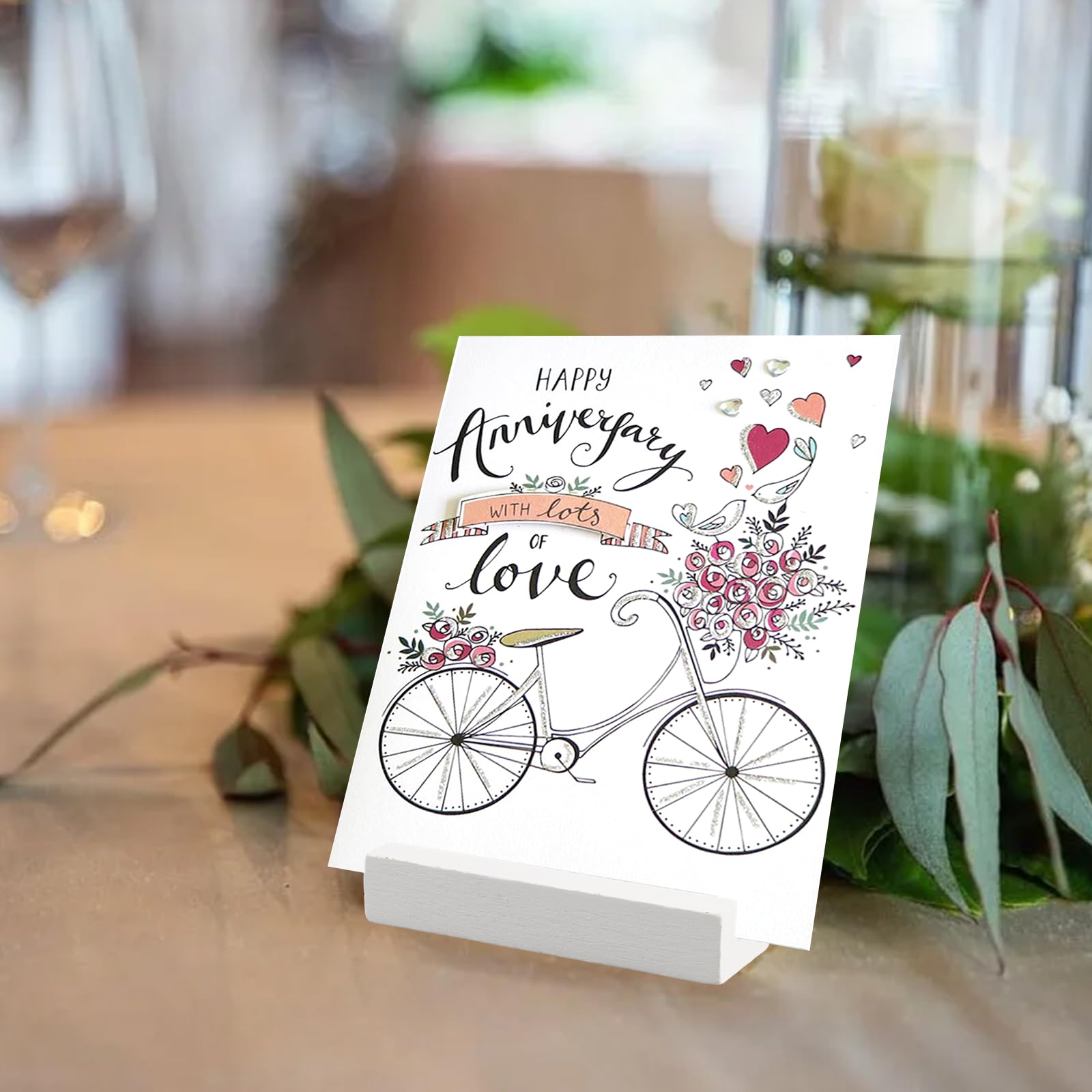 Mesybveo - 12 Porte-Cartes En Bois De Hêtre | Support Menu & Photo | Pour Mariage, Restaurants, Événements