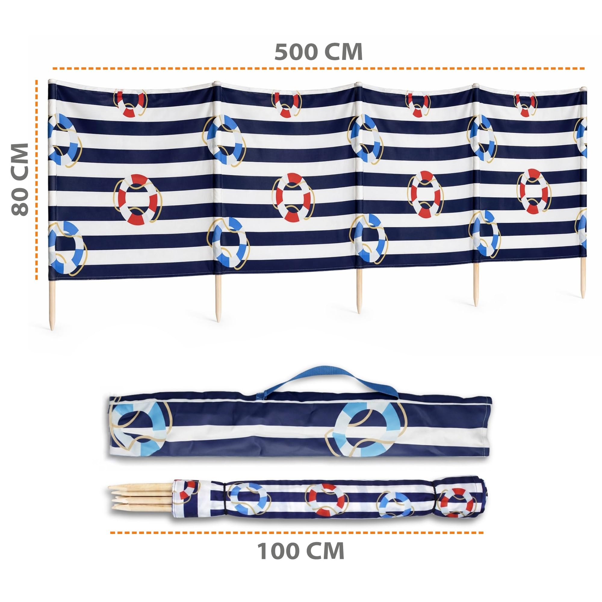 Amazinggirl Pare-Vent Plage Camping Brise-Vue Protection Contre Le Vent et Le Soleil pour Jardin Piscine Voyage Terrasse