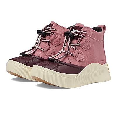SOREL Kids Out N About IV Classic WP (Little Kid/Big Kid) Kids Shoes Dazed Mauve/Honey White