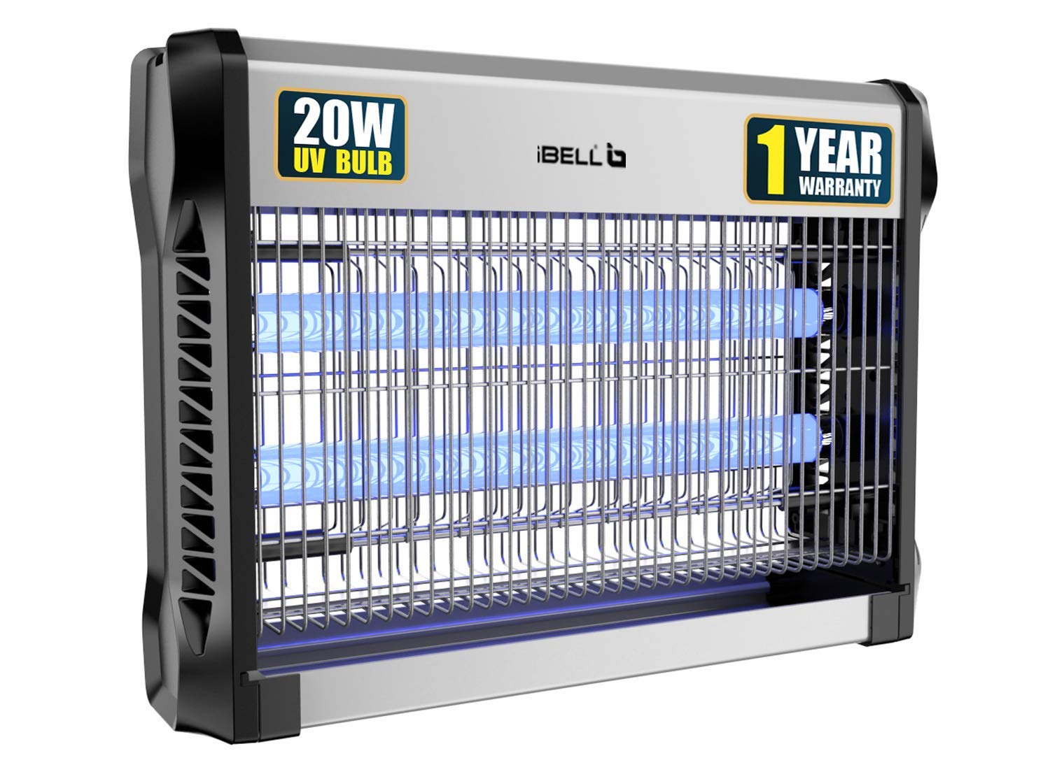 iBELL 20W 210IK Insect Killer Machine/Bug Zapper Fly Catcher for Home Restaurants, Hotels & Offices, UV Bulbs, Insect Control (Grey)