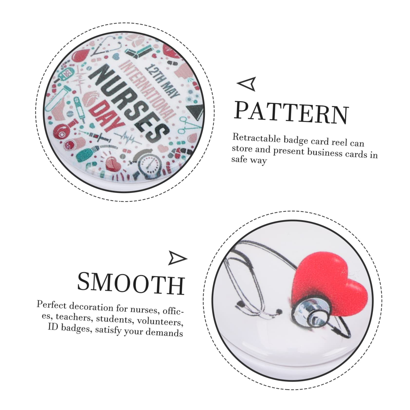 Baluue Porta Badge Regolabile in Acciaio Inossidabile per Ufficio e Scuola, Clip Multiuso per Tessere e Chiavi, 17pezzi