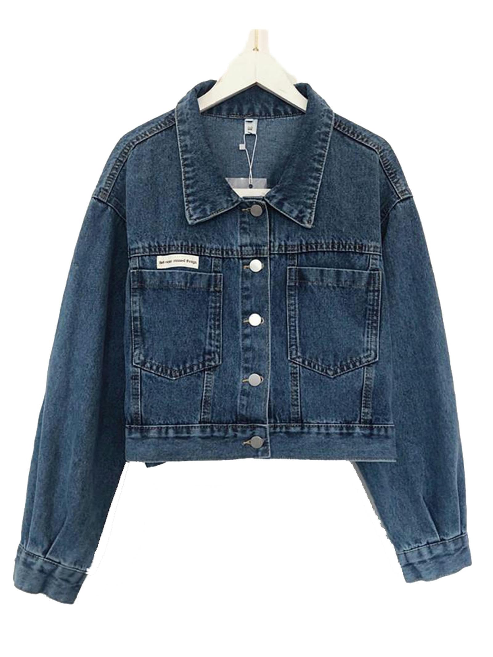 Streetwear Jeansrock 2-teiliges Set Frühling Sommer Stretch-Jeansjacke + Jeansröcke Zweiteilige A-Linien-Röcke mit hoher Taille-2-teilig-M