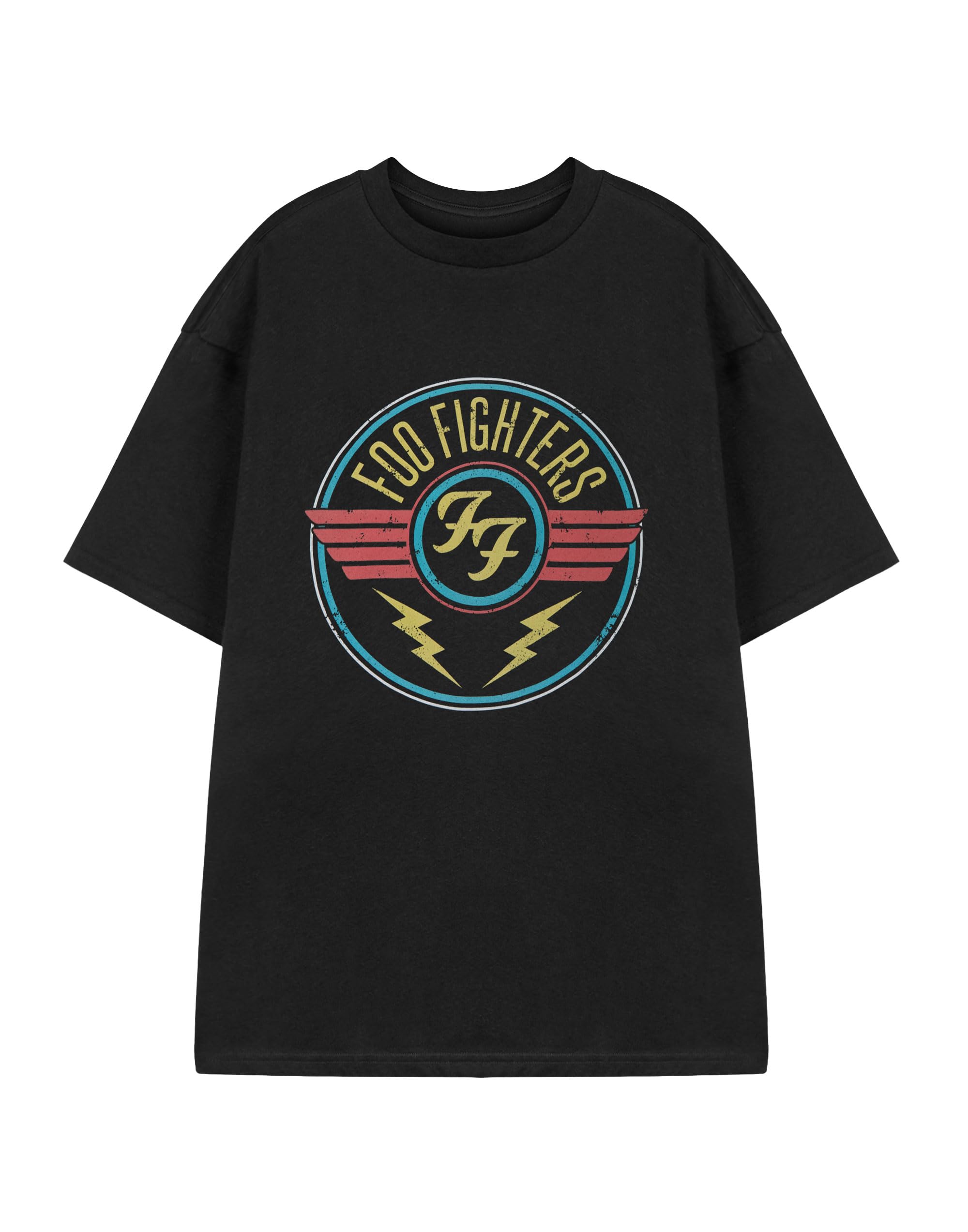 Foo FightersMens Black Short Sleeved T-Shirt | Graphic Tee for Music Fans | Rock Band Official Merchandise | Alternative Music Apparel | Concert Wear for Men