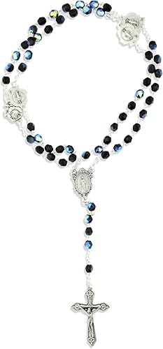 Miniatura 7 de Rosario Católico de la Inmaculada Concepción con Cuentas de Vidrio