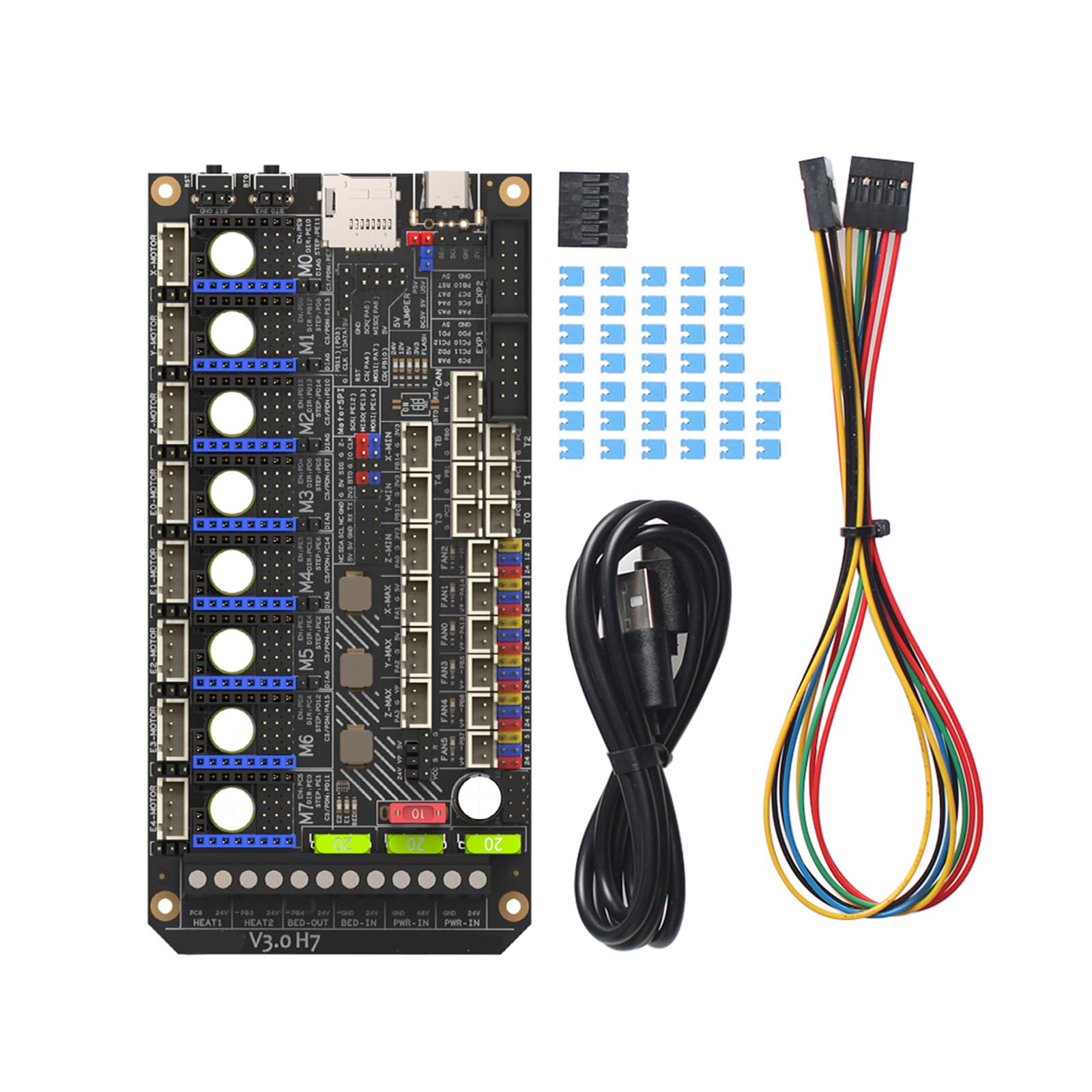 Advances Carte mère d ' Impression 3D STM32H723VGT6 pour H7, 32 Bits avec entrée d ' Alimentation du Moteur indépendante