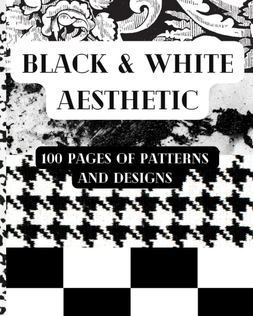 Motifs noirs et blancs de style aesthetic : le livre d'art parfait pour votre table basse