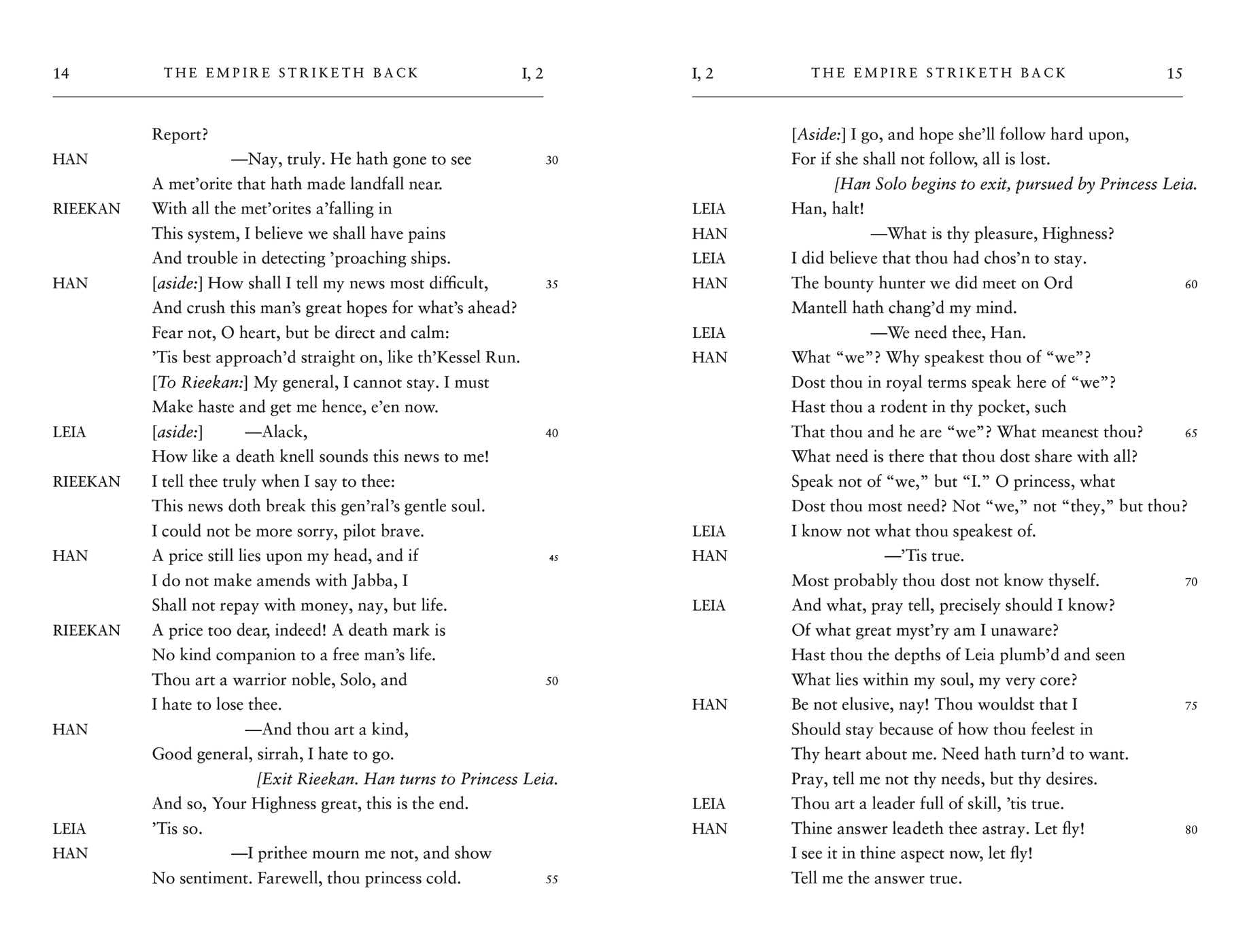 William Shakespeare's the Empire Striketh Back: Star Wars Part the Fifth