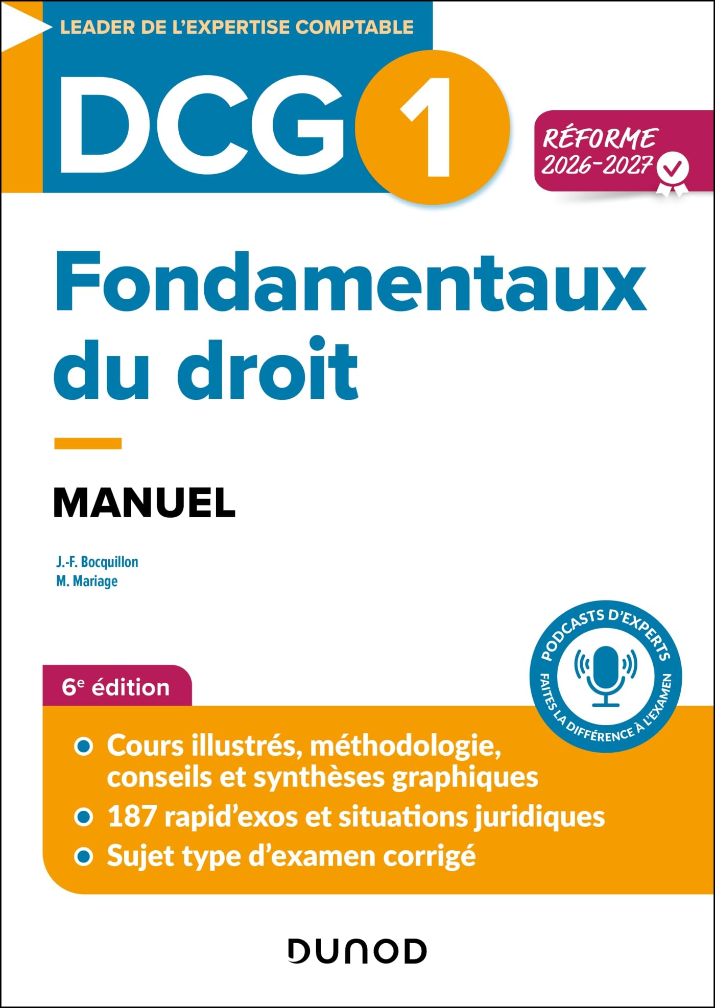 DCG 1 - Fondamentaux du droit - Manuel - Réforme 2026-2027 (DCG 1 Fondamentaux du droit)