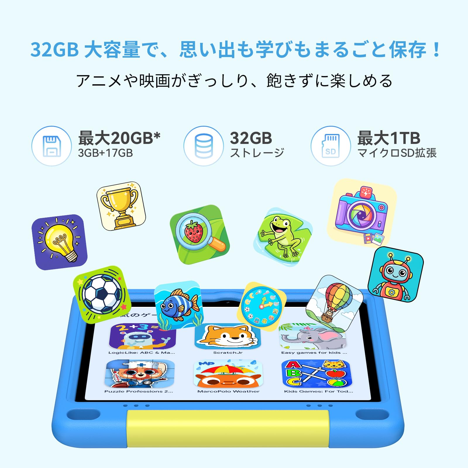 Amazon.co.jp: SVITOO キッズタブレット 10インチ Wi-Fiモデル