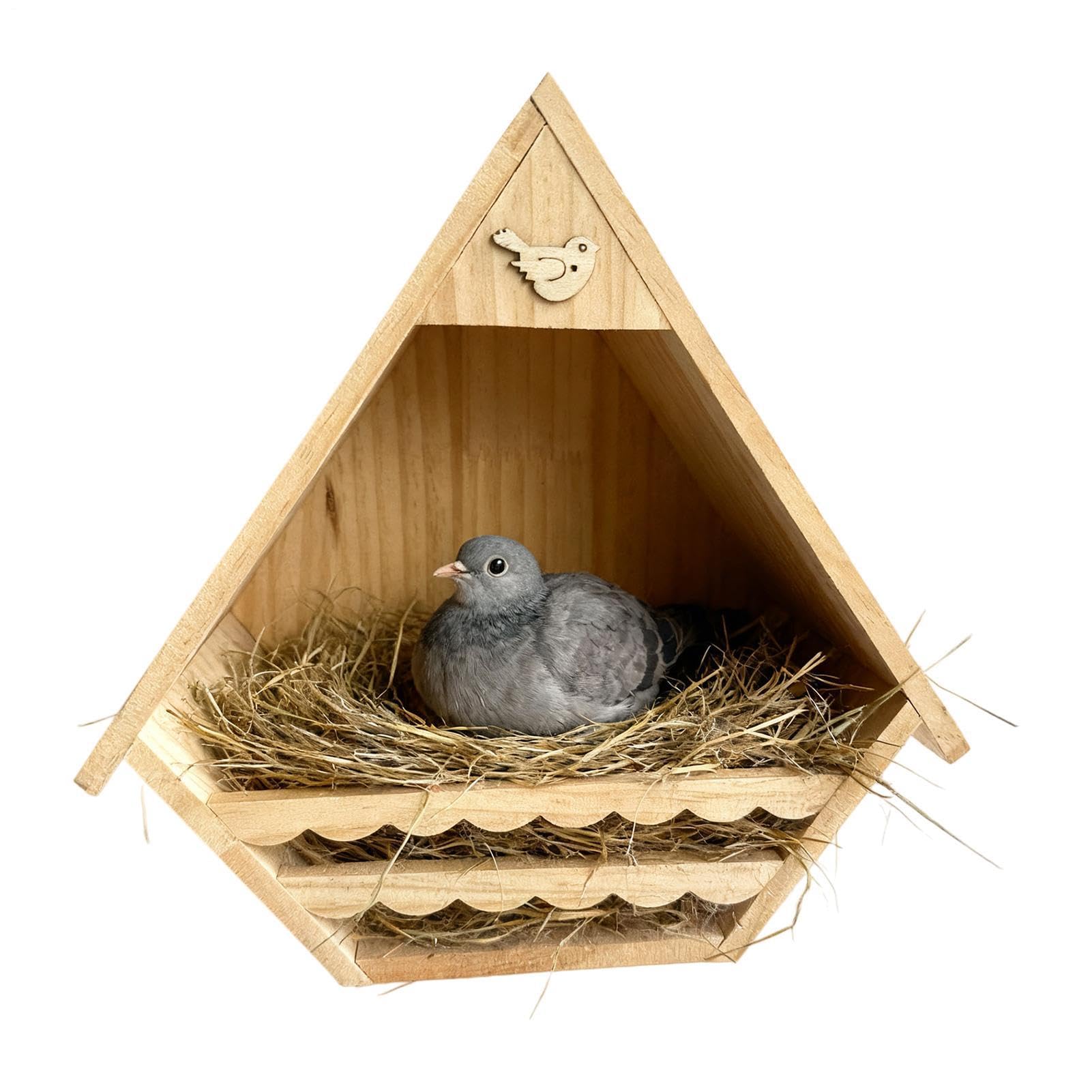 Casa para Pájaros Hábitat De Madera Para Nidos De Gorriones