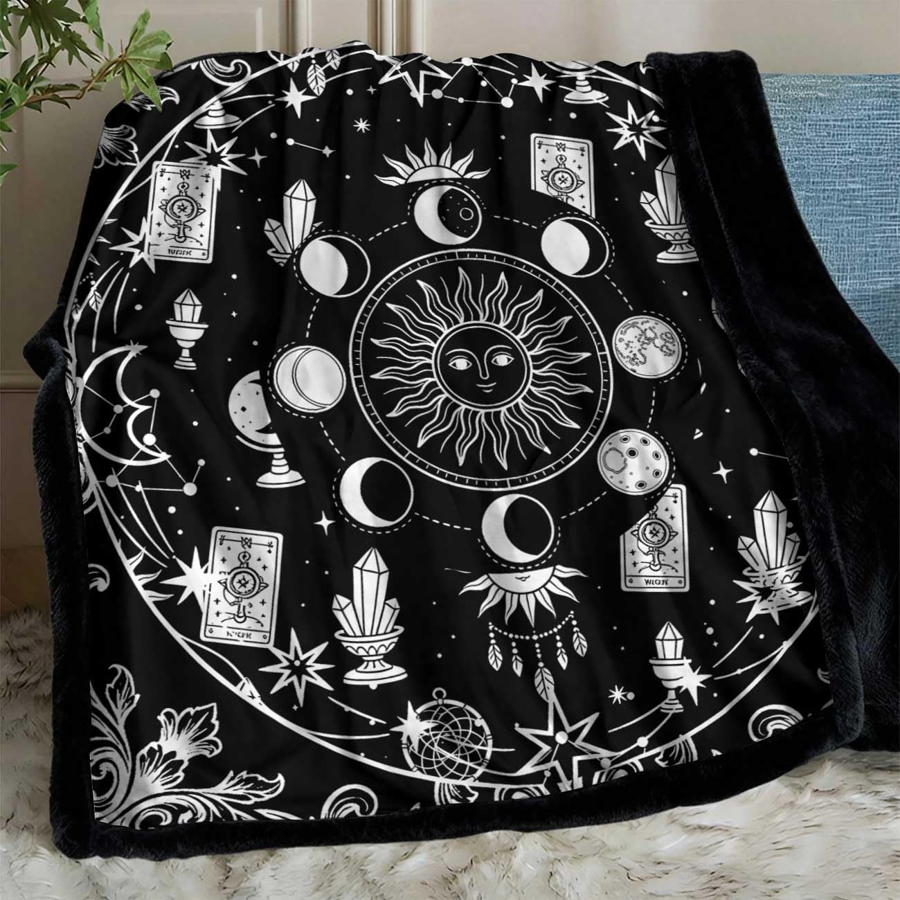 Odot DIY Colouring Blanket for Kids with 24 Washable Fabric Markers, Arts Crafts Kits for Girls Boys, Creative Fleece Throw Blankets, Birthday Gifts Toys for Toddlers (Pattern 35,150x127cm)