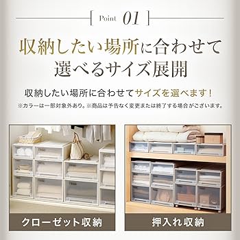 Amazon.co.jp: 天馬 収納ボックス フィッツケース クローゼット 幅39