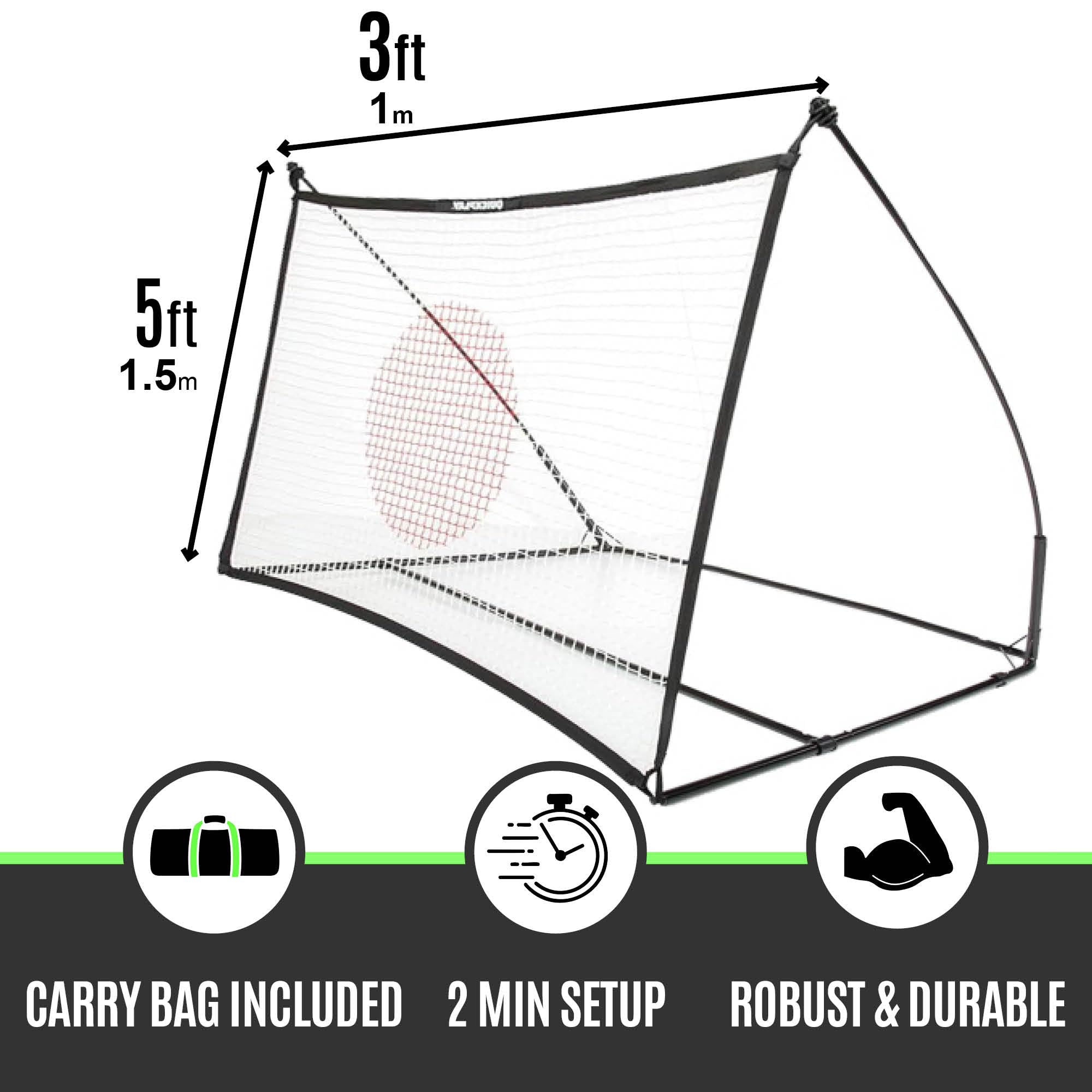 QUICKPLAY Spot Target Football Rebounders - Ora in 3 taglie | Multi-Sport Ball Skills Training - con app di allenamento eCOACH gratuita