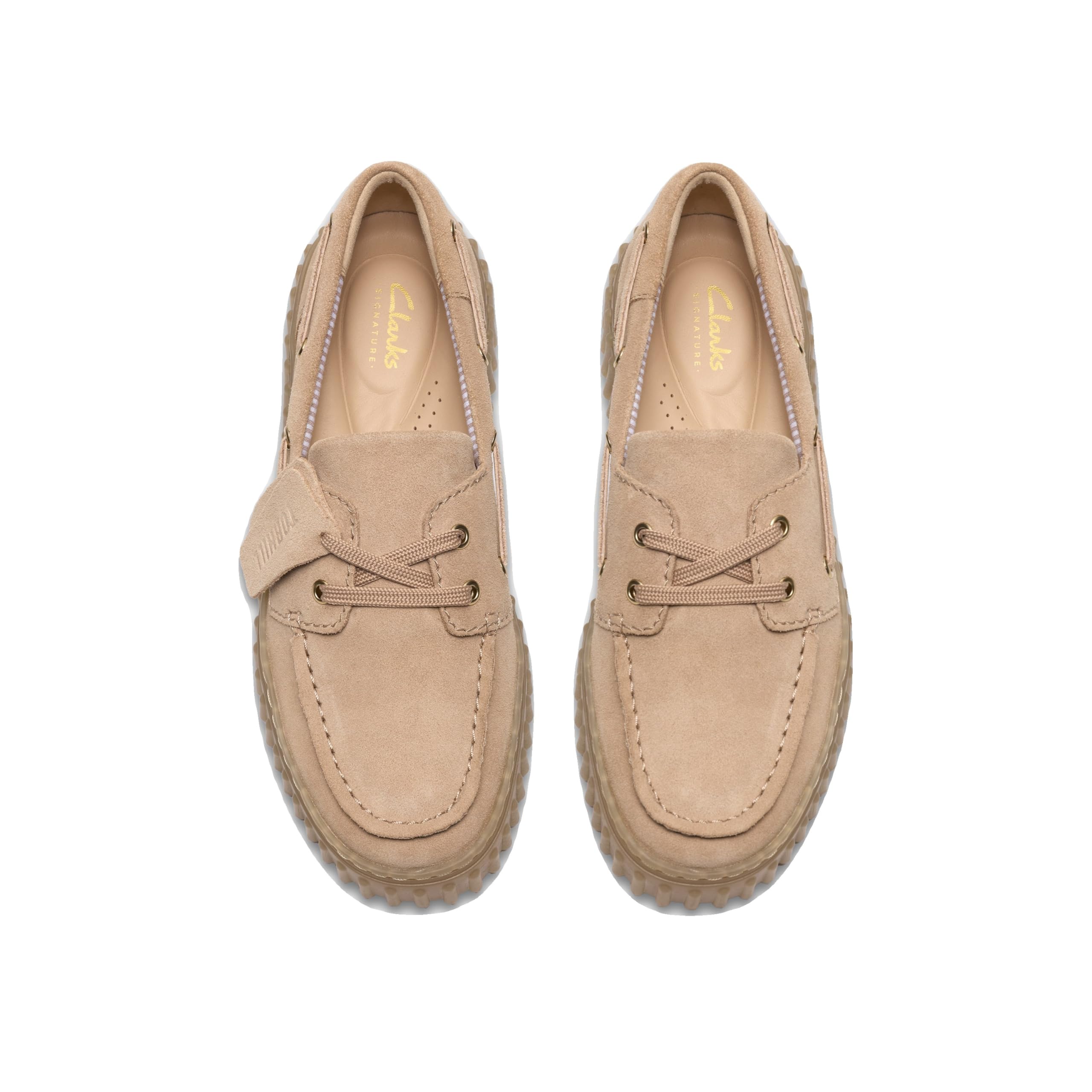 Clarks Torhill Boat Beige Suede 36