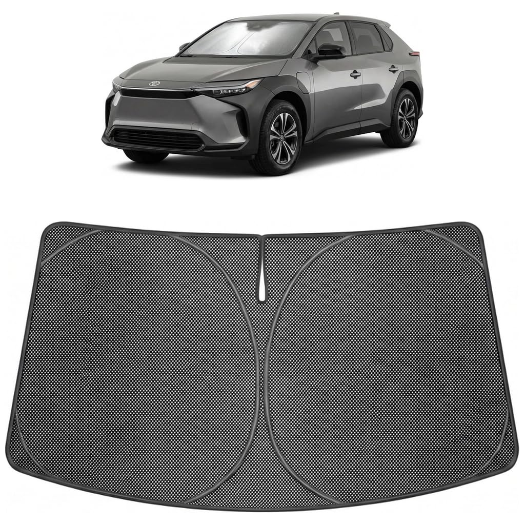 Proadsy Custom Fit 2023-2026 Toyota bZ4X Windshield Sun Shade, Blocks Heat