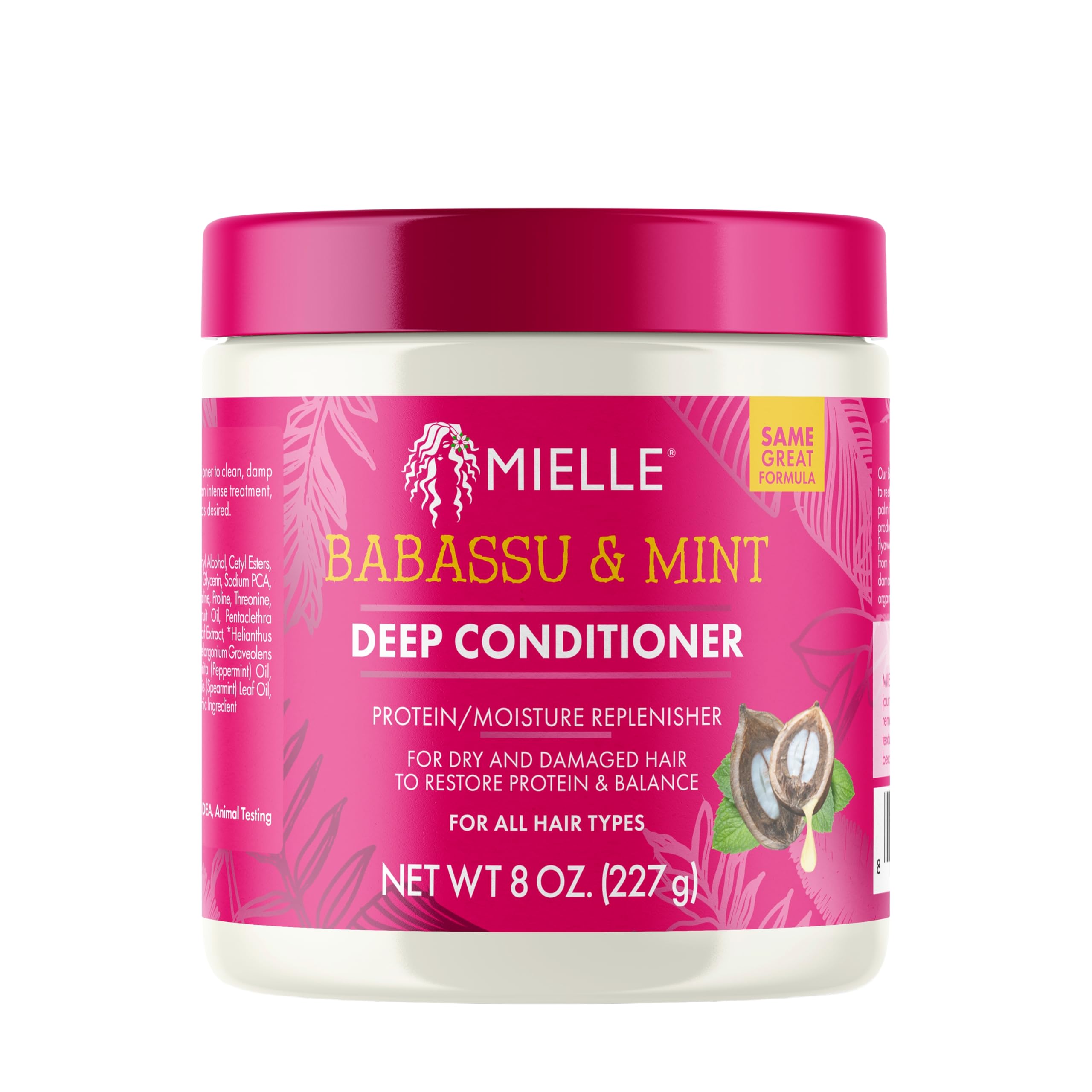 Mielle Organics Babassu & Mint Deep Conditioner with Protein, 227 g