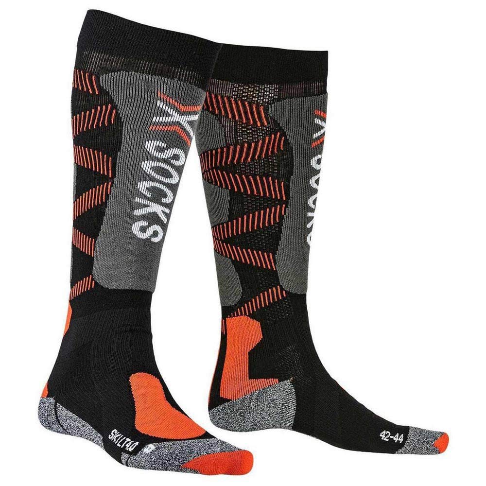 X-Socks X-Bionic Ski Lt Socken B041 – Schwarz/Orange, Größe 35–38