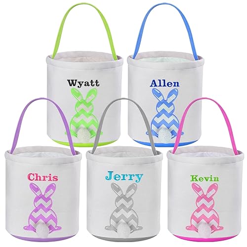 Miniatura 9 de Cesta personalizada de conejo de Pascua, cestas de Pascua Touber para niños, cesta de Pascua personalizada, cesta de Pascua personalizada, cestas de