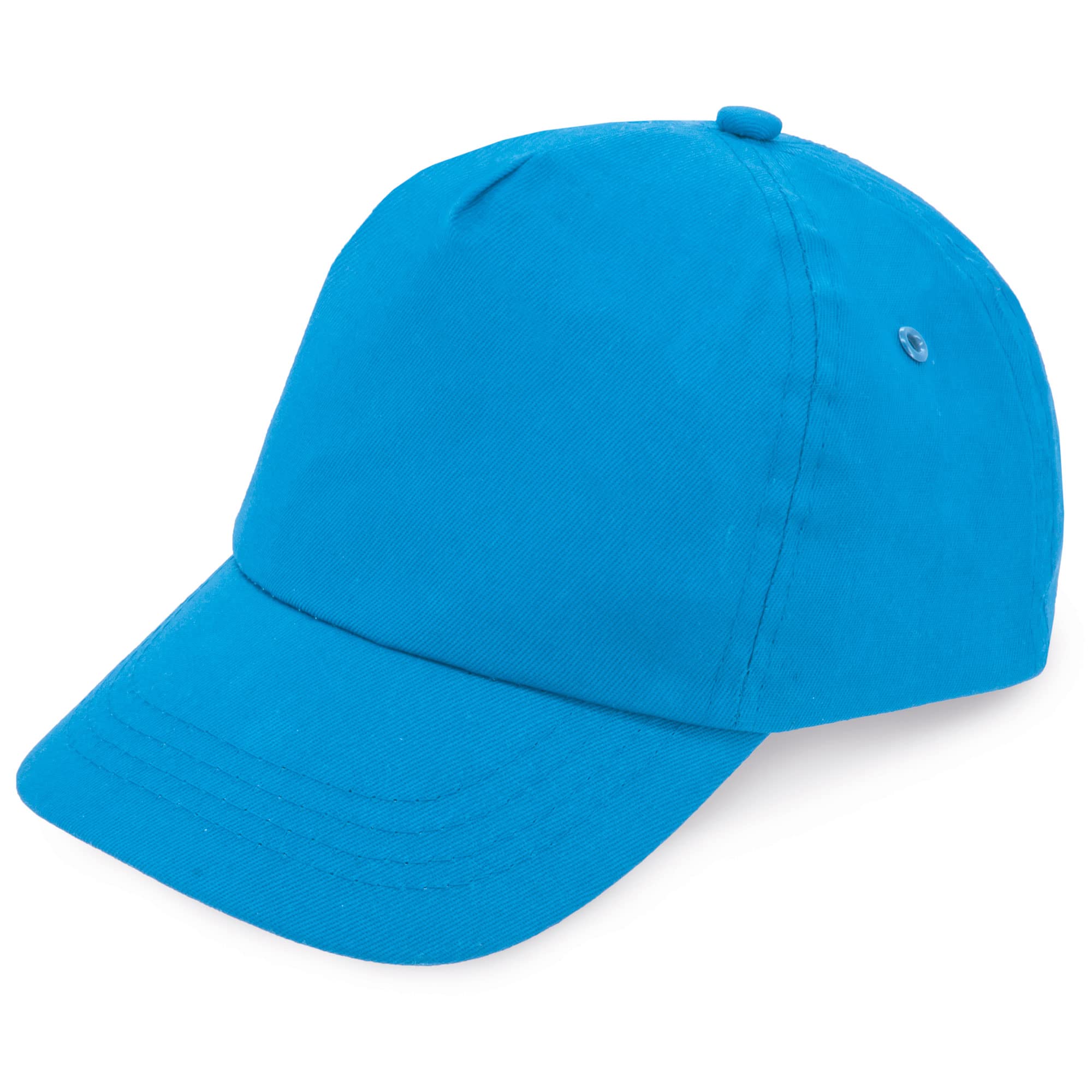 makio Gorra Beisbol para niño y niña, 5 Paneles de Vivos Colores. 100% algodón, con Orificios de ventilación y Cierre Ajustable. Gorra Infantil, niñas y niños Entre 4 y 13 años