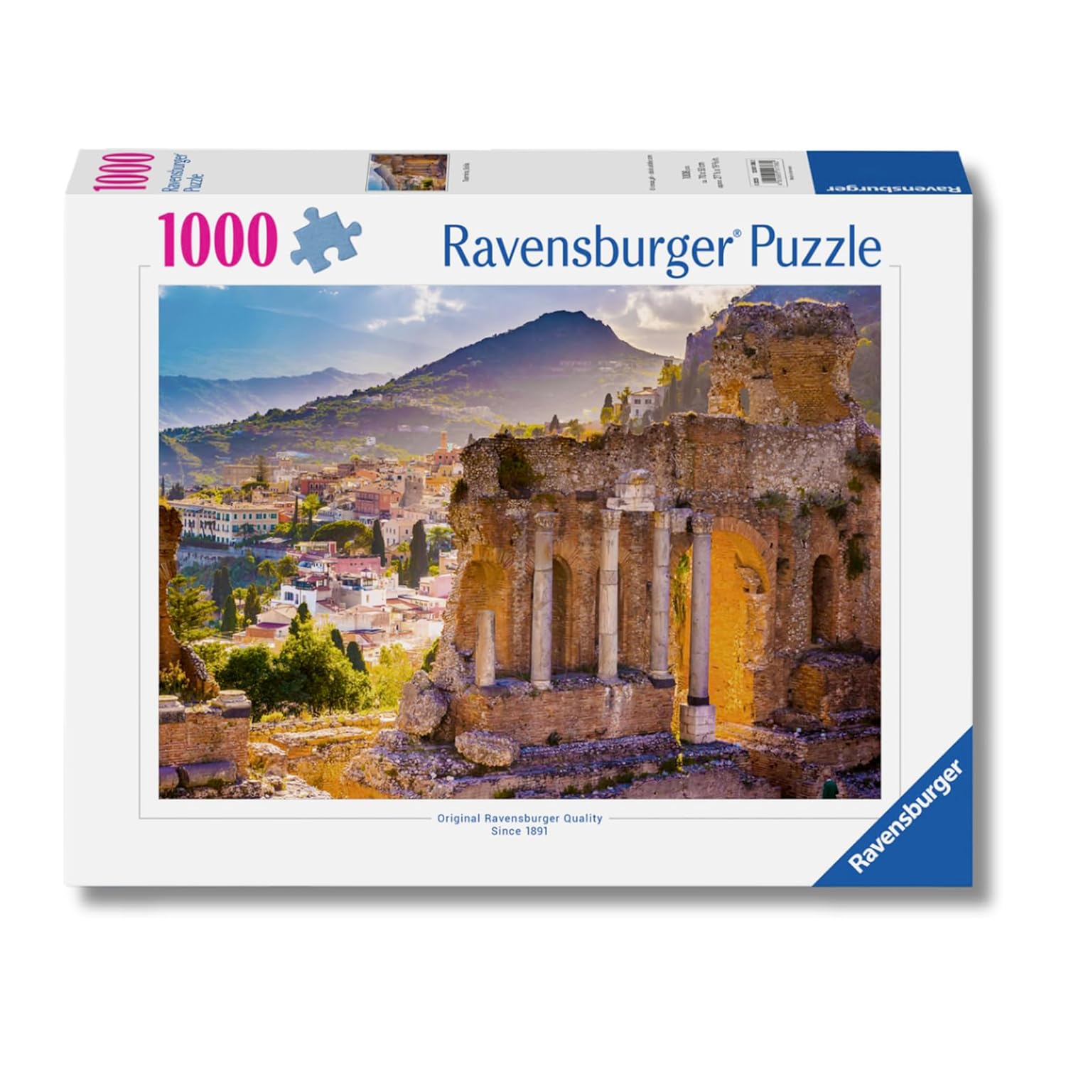 Ravensburger Sicilia Italy 1000 Piece Jigsaw Puzzle – Puzzle Adults +14 Years, 70 x 50 cm, Puzzle for Adults, Photos Sicily, 1000 Pieces Collection, Gift Ideas
