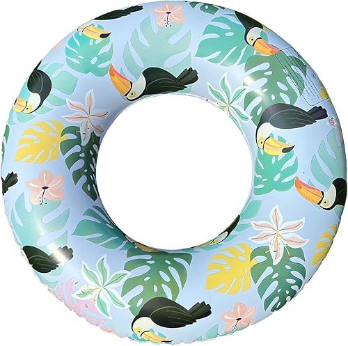 Polita Tubos de piscina para adultos, flotadores de piscina con estampado, tubos interiores de piscina para fiestas de playa de verano para adultos