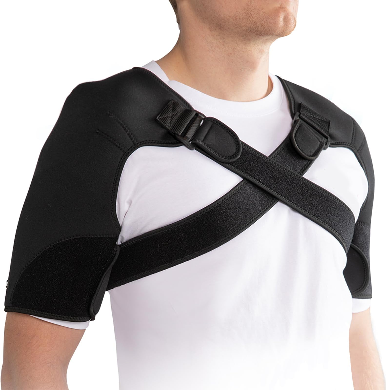 U.Y.U ESENCE Double Shoulder Brace for Women & Men,Shoulder Pain Relief Double Shoulder Support,Adjustable Shoulder Brace for Rotator Cuff,Frozen Shoulder,AC Joint Pain Relief,Shoulder Wrap (Large)