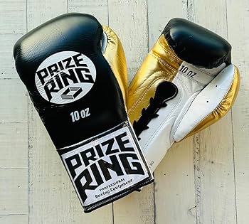【一点限り】UFC ボクシンググローブ　黒　金　ブラック　ゴールド はじめの一歩×FUEGO ボクシンググローブ 鷹村守Ver. [Black