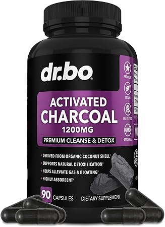 Activated Charcoal Capsules Cleanse Detox - 1200mg Organic Coconut Charcoal Pills for Stomach Gas and Bloating Relief for Men Women Kids - Active Capsules Powder Binder Activated Supplements for Gut Activated Charcoal Capsules Cleanse Detox - 1200mg Organic Coconut Charcoal Pills for Stomach Gas and Bloating Relief for Men Women Kids - Active Capsules Powder Binder Activated Supplements for Gut