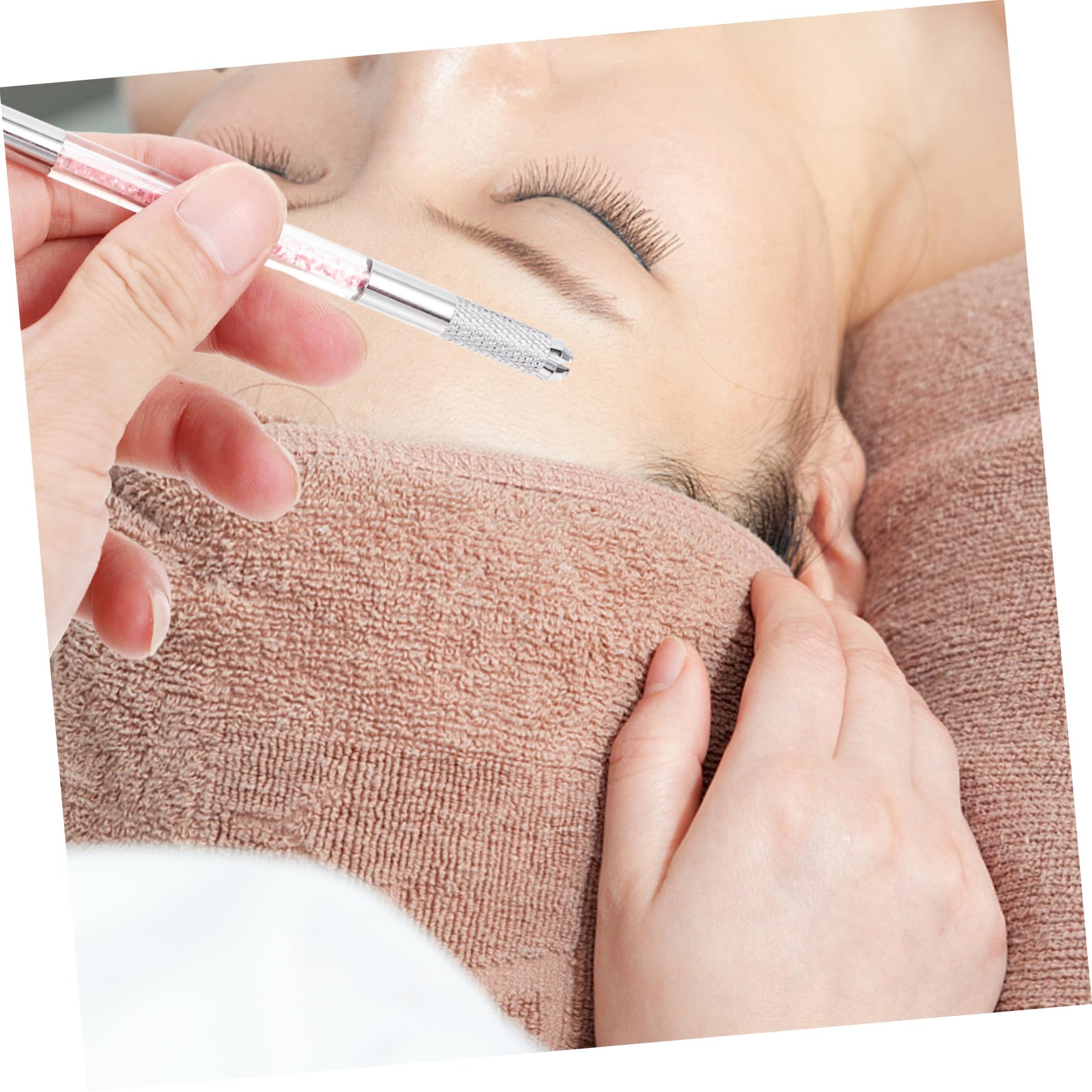 VICASKY 10 pezzi Penne per Tatuaggio Sopracciglia Microblading Doppia Punta Matite Trucco Sopracciglia Resistenti e Facili da Usare per Uso Professionale e Personale