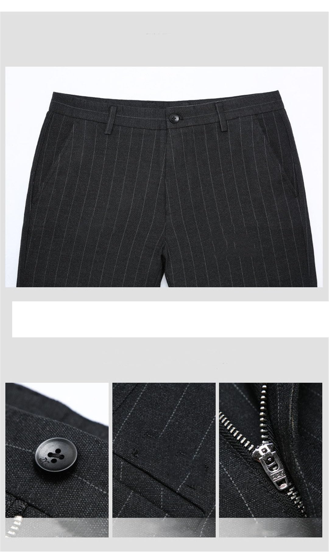 Vogrtcc Pantalones Casuales De Negocios De Cintura Alta para Hombres Pantalones De Traje