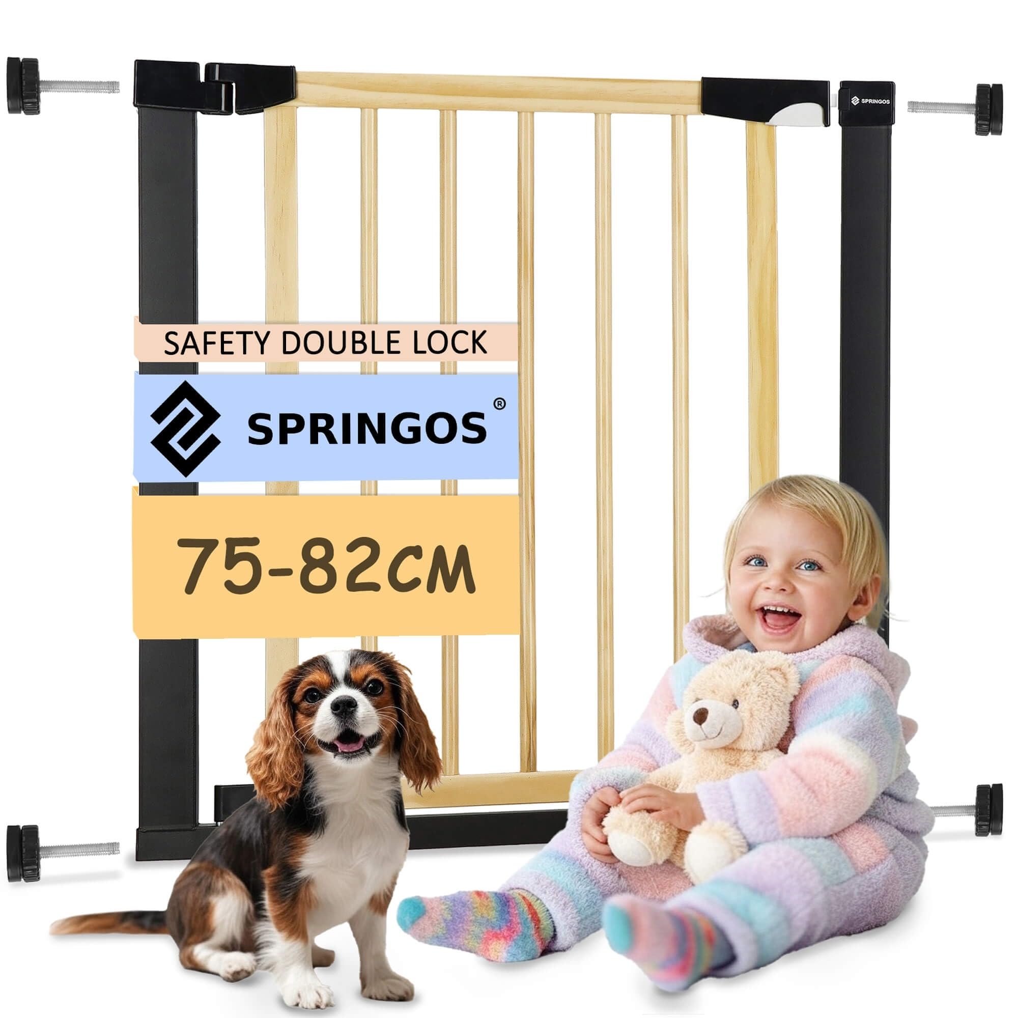 SPRINGOS Griglia di protezione per scale 75-82 cm