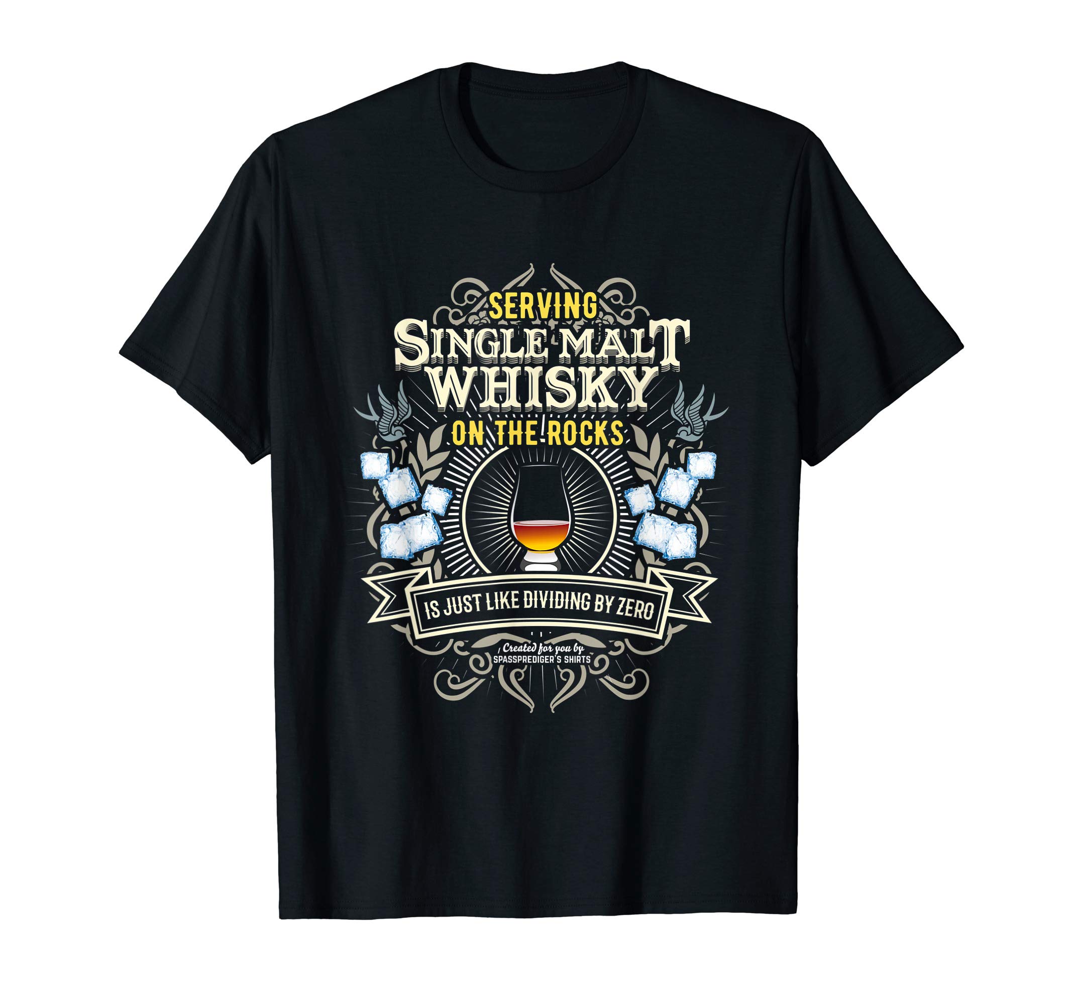 Whisky Design Cool Quote Single Malt On The Rocks Whisky T-ShirtOEKO-TEX STANDARD 100