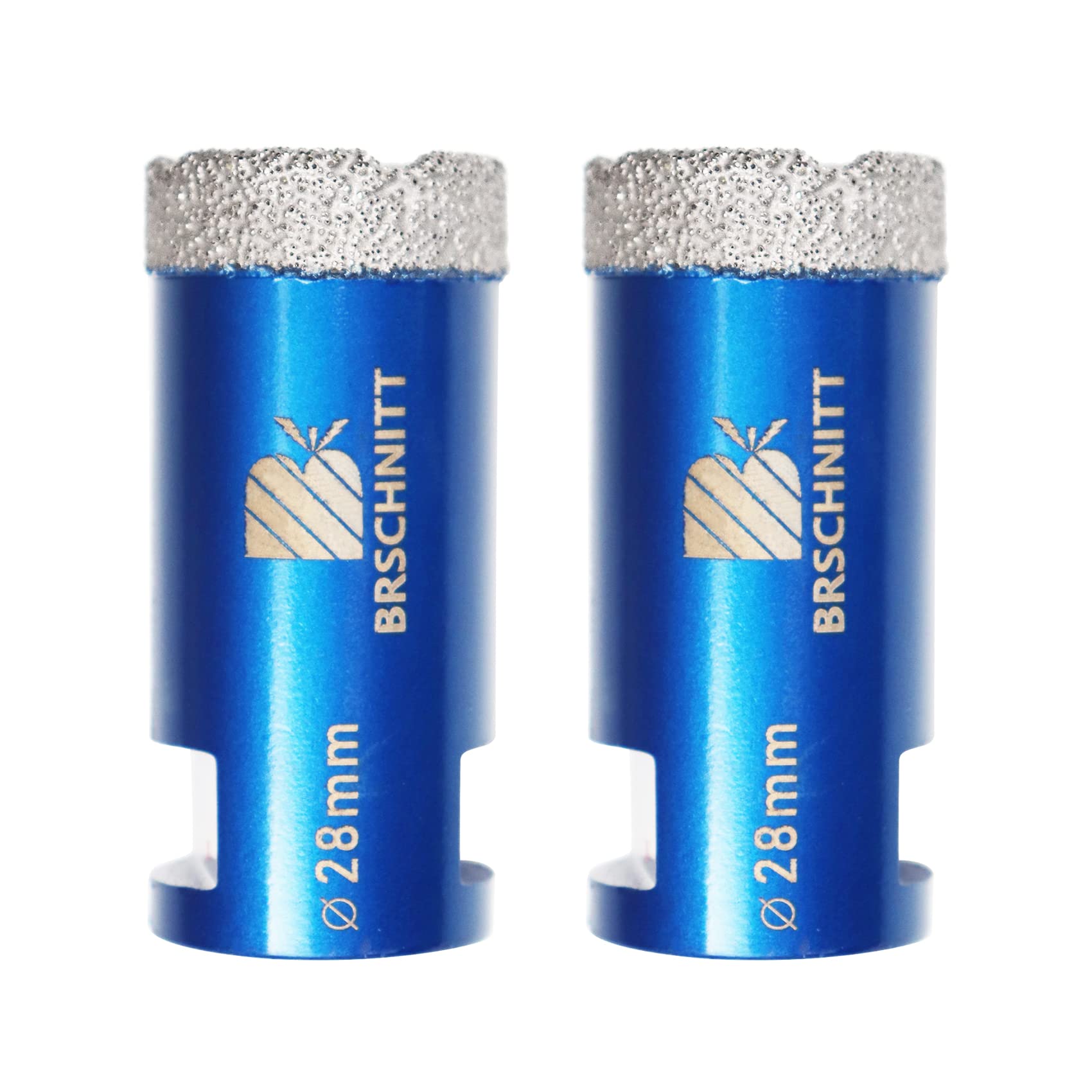 Diamond Drill Bit 28mm,BRSCHNITT 2pcs M14 Vacuum Brazed Diamond Tip Drill Bit for Tile Porcelain Stoneware Ceramic Marble Granite Drilling,Suitable For Angle Grinders — image 1