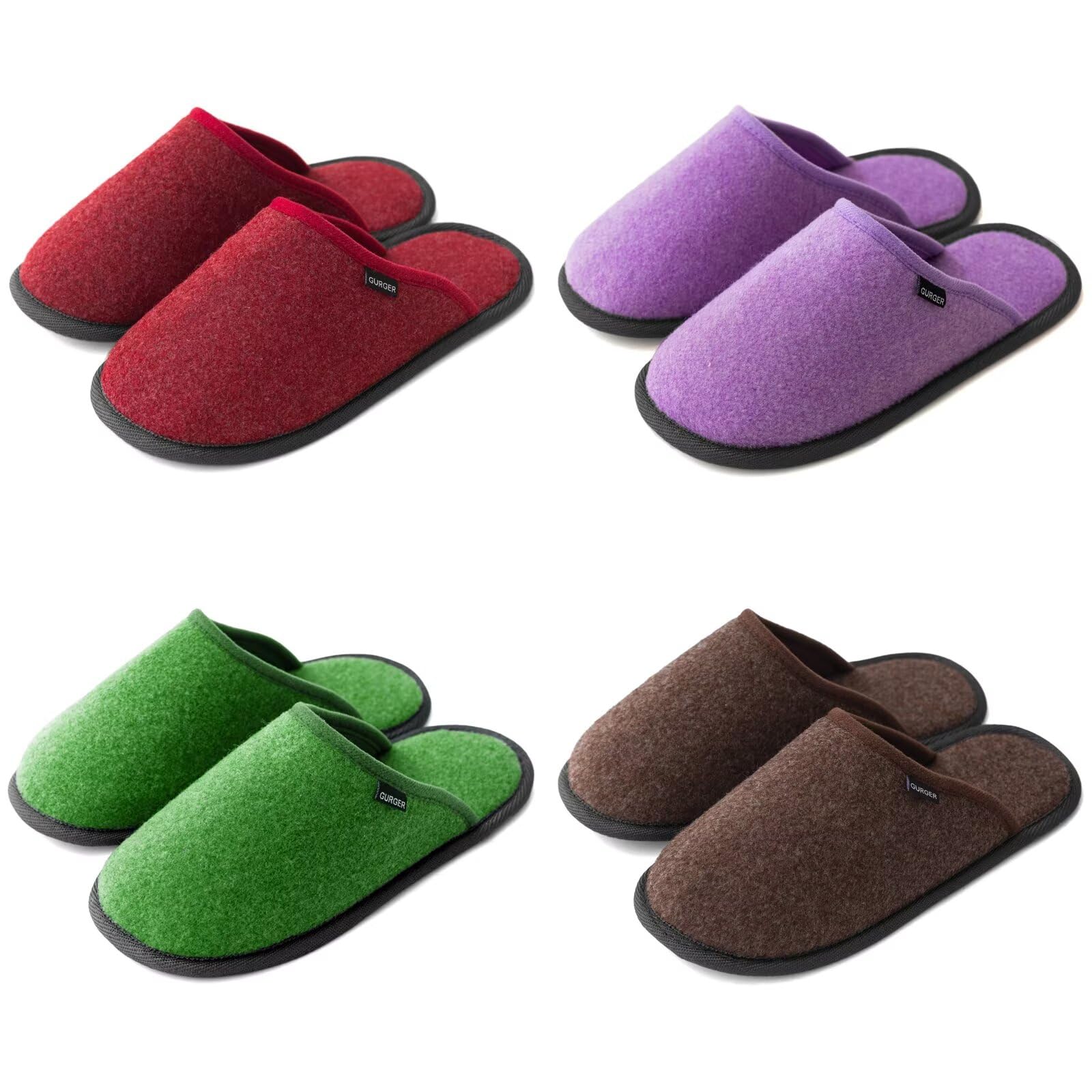 GURGER House Slippers for Guests Washable Non-Slip Multipack Non Disposable Spa Slippers Set for Home Hotel, Party, Wedding