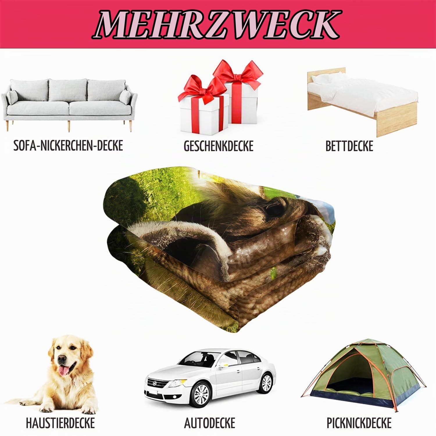 YISUMEI Decke 150x200 cm Kuscheldecken Sanft Flanell Weich Fleecedecke Bettüberwurf Alte Kuhfarm Kühe