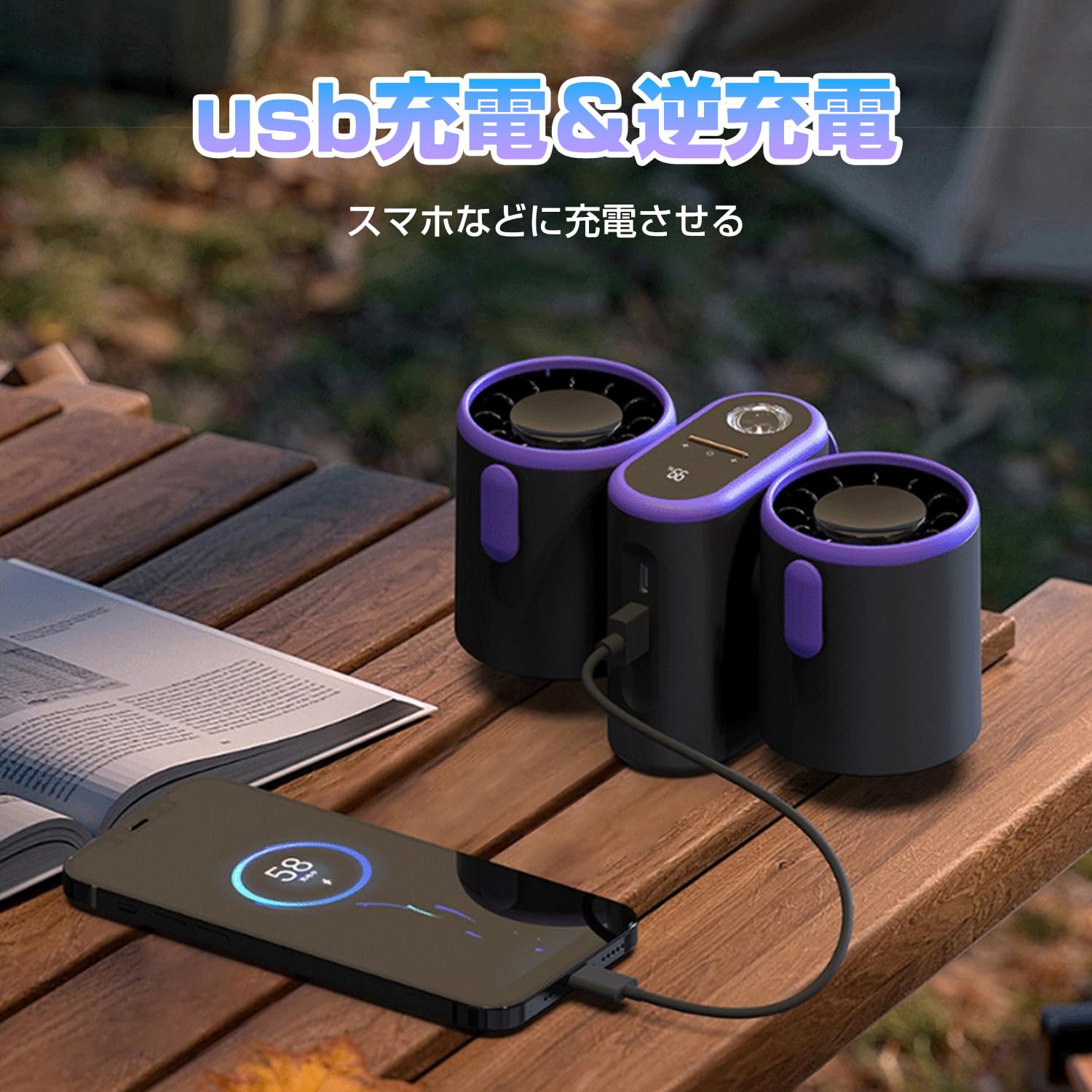 腰掛け扇風機 8000mAh大容量 腰ベルトファン 首掛け扇風機 ベル 二機構造?異なる方向の送風 Amazon | 「二機構造・異なる方向の送風」 腰掛け扇風機 8000mAh大容量