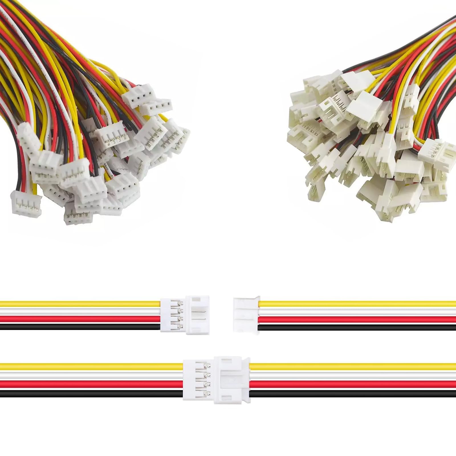 英　0430 Amazon.com: JST PH 2.0mm 4 Pin Connector, 20 PCS Male Plug
