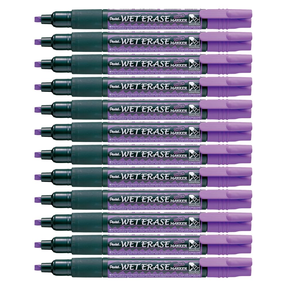 Pentel-Pennarello a gesso liquido Confezione da 12 viola