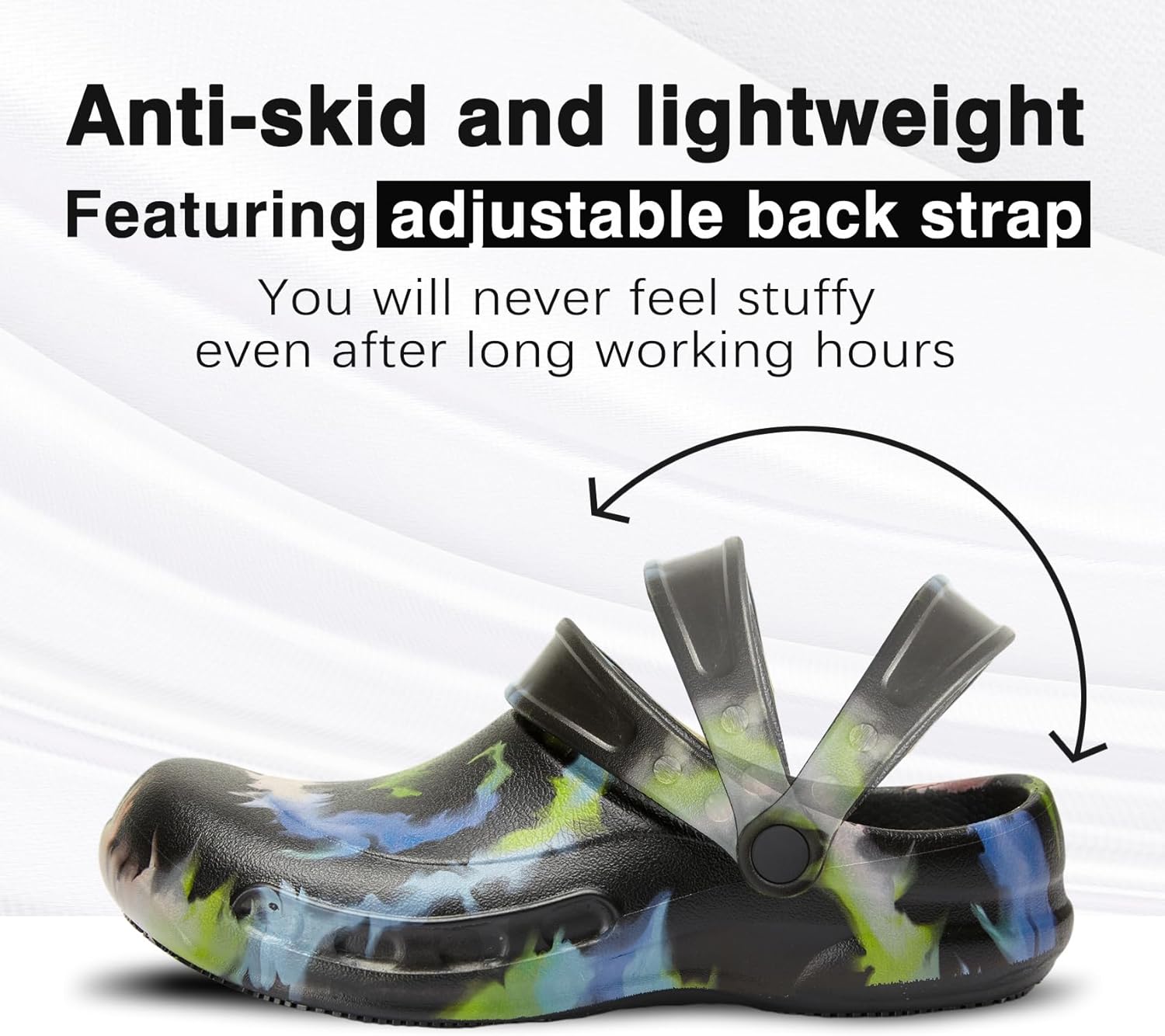 FULORIS Unisex Oil Resistant Waterproof Chef Shoes Non Slip Kitchen Shoes for Men - Image 6