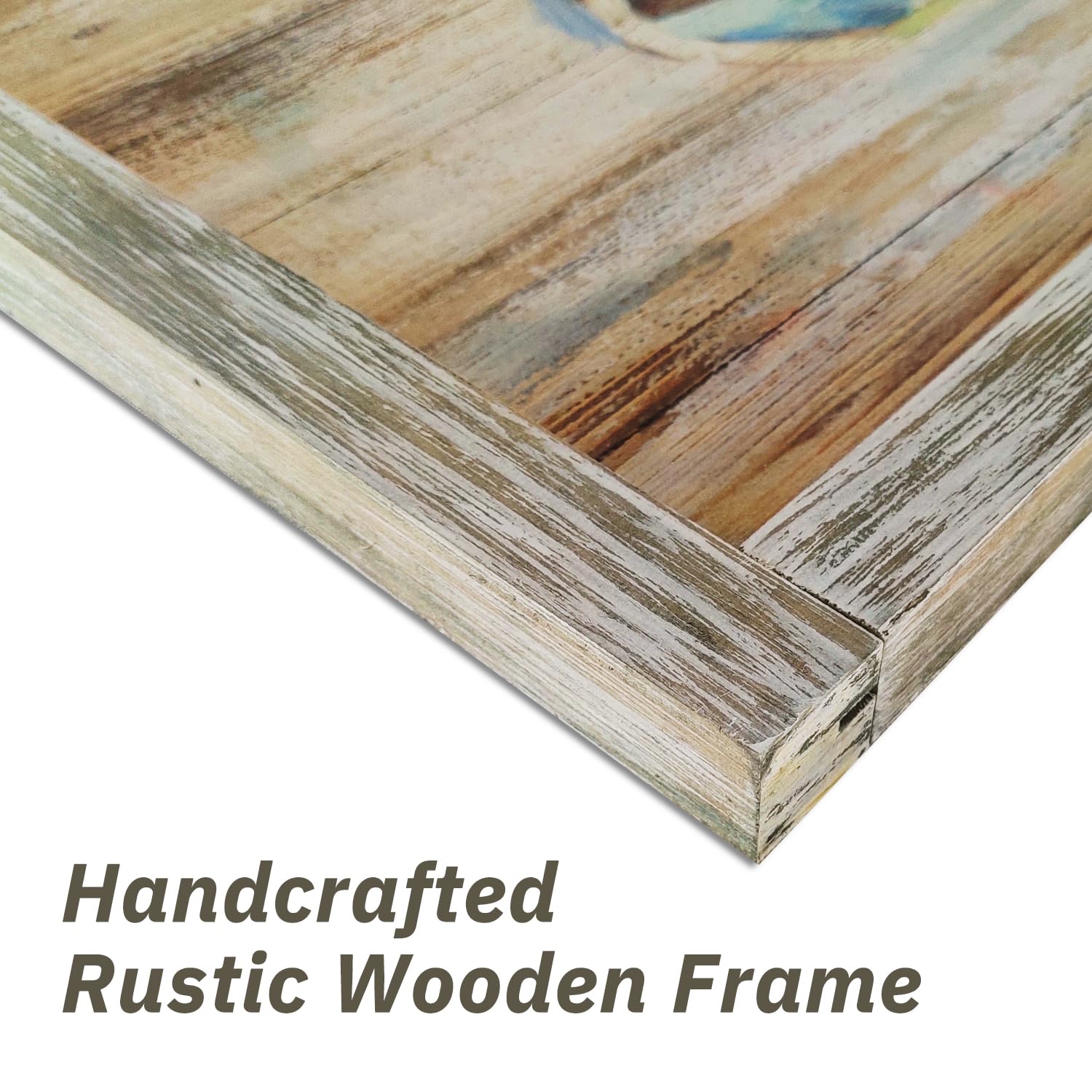 Nautical Boats Framed Wall Art: Beach Sailing Boat Painted Sea Canoe Picture Lake Painting Abstract Sail Artwork Seaside Rowboat Picture Decor for Living Room Bedroom