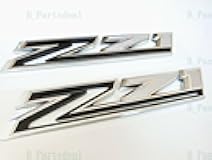 2PCS ⁠Chrome and Black 2019-2023 Silverado Z71 Emblem Badge 84632695 OEM Nameplate